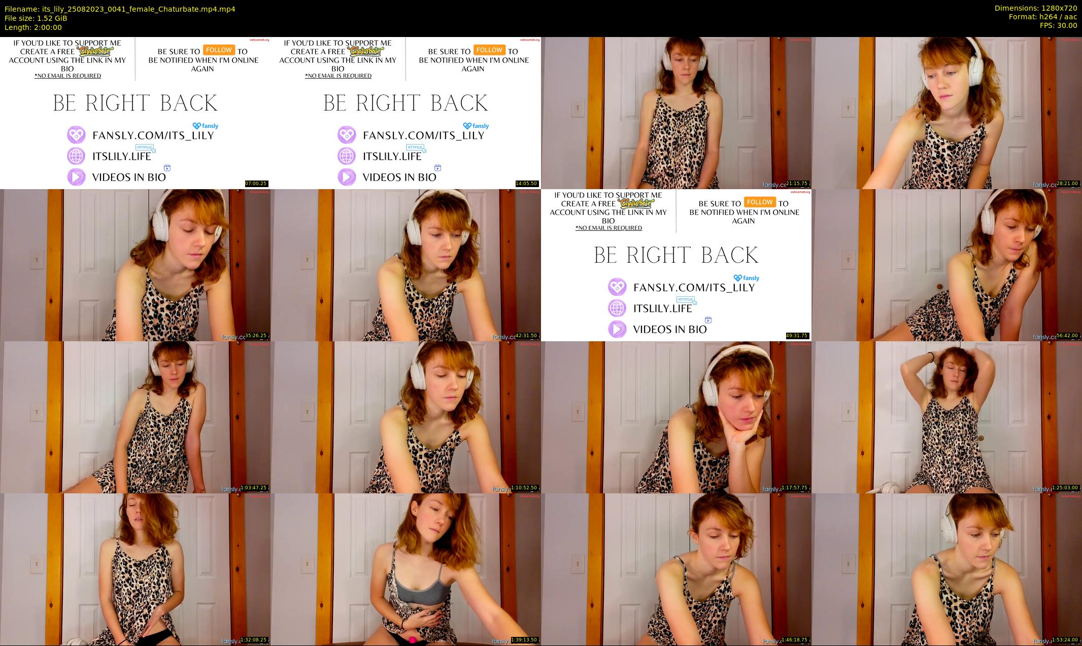 its_lily — 120 minute Chaturbate female cam show recording, 720p, Aug 25, 2023