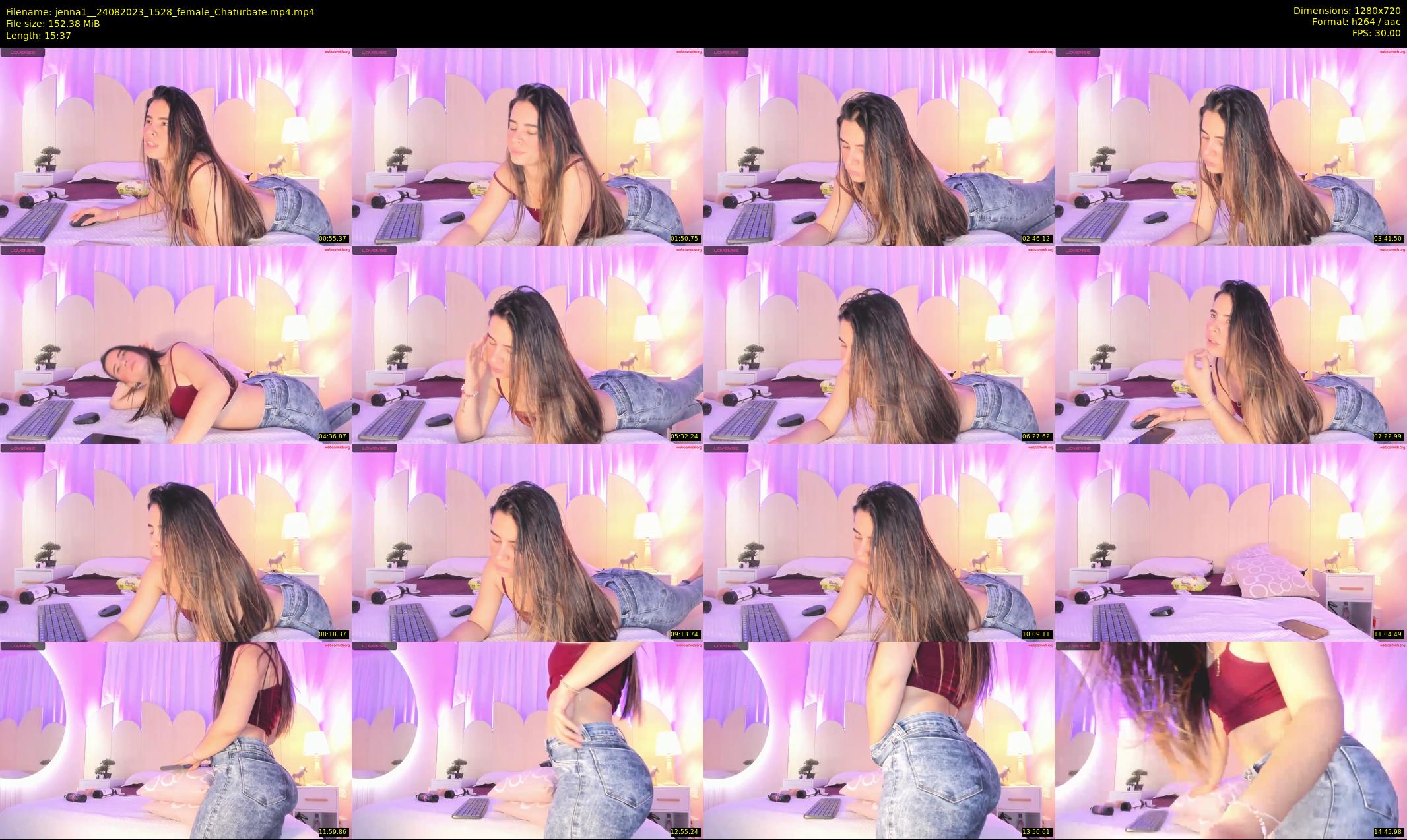 jenna1_ — 16 minute Chaturbate female cam show recording, 720p, Aug 24, 2023