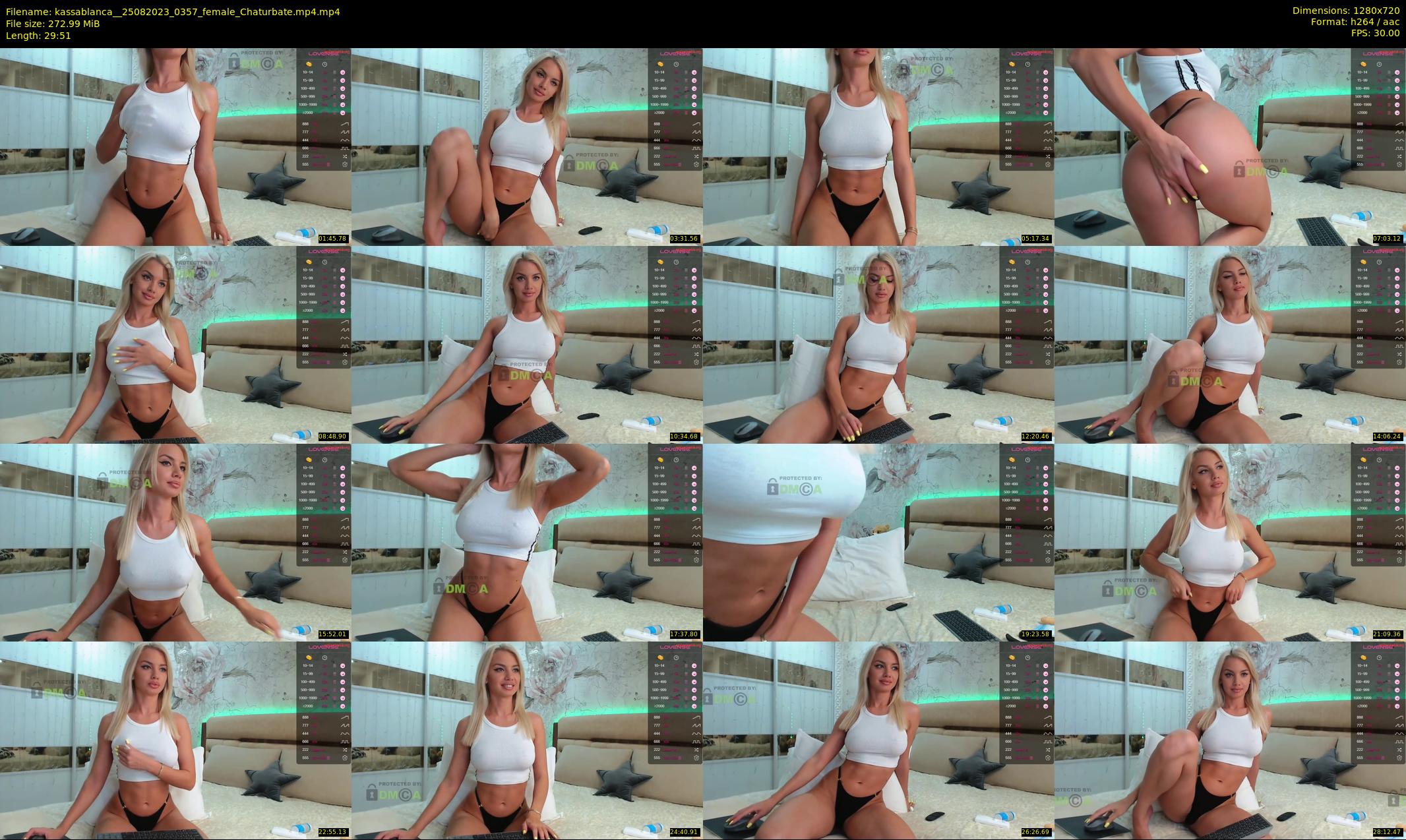 kassablanca_ — 30 minute Chaturbate female cam show recording, 720p, Aug 25, 2023