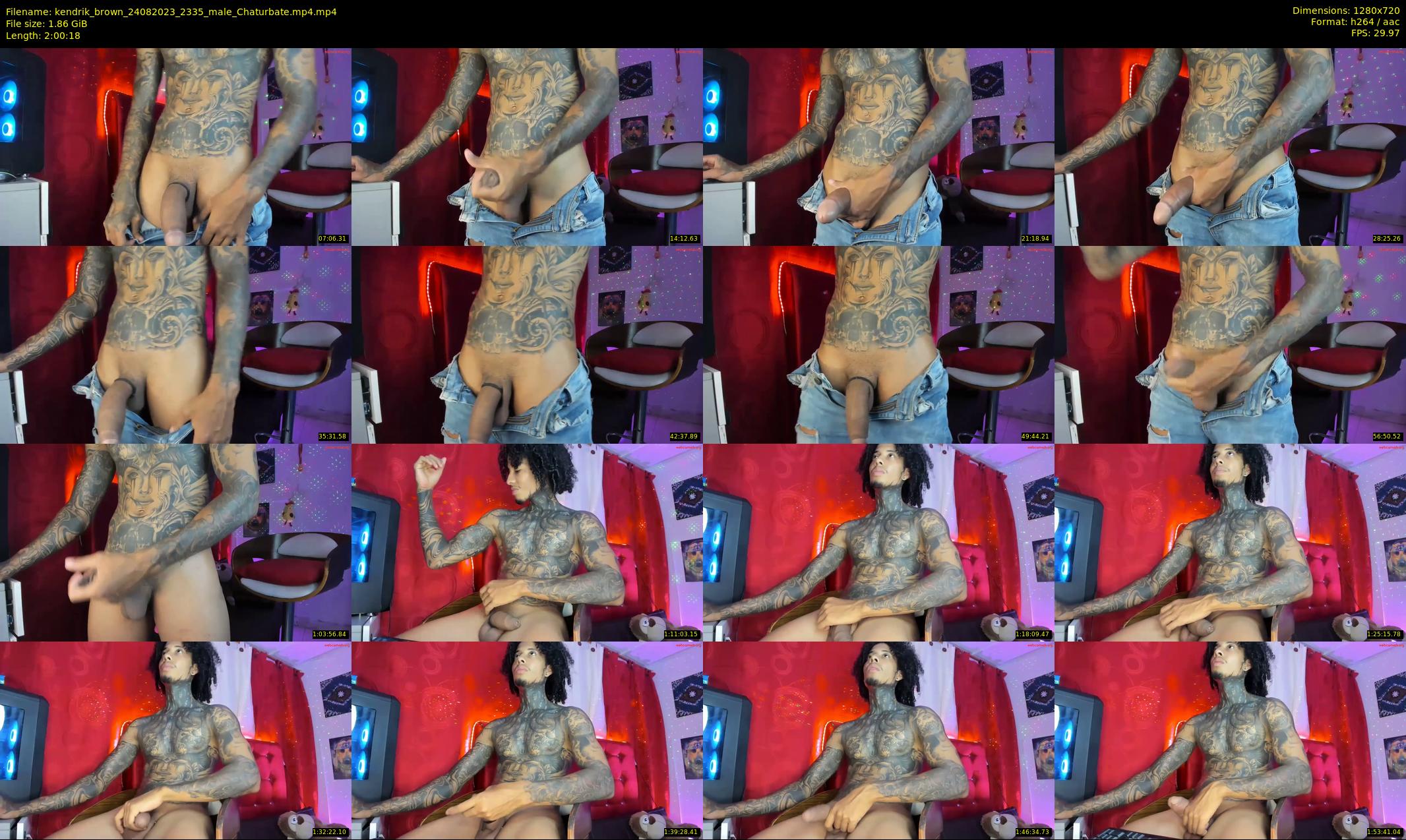 kendrik_brown — 121 minute Chaturbate male cam show recording, 720p, Aug 24, 2023