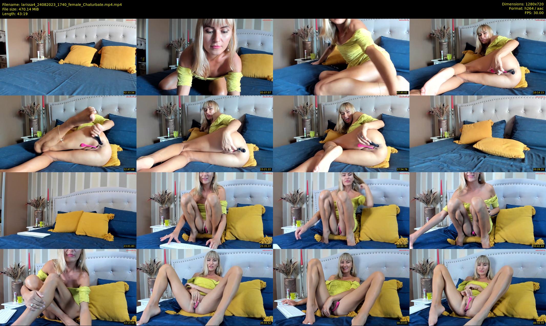 larissa4 — 44 minute Chaturbate female cam show recording, 720p, Aug 24, 2023