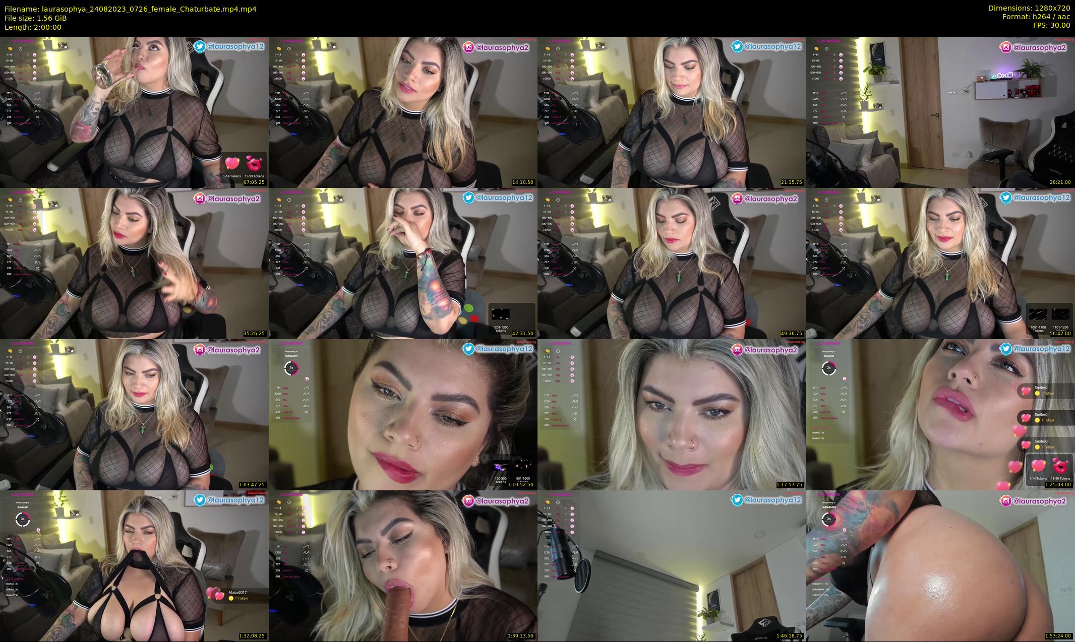 laurasophya — 120 minute Chaturbate female cam show recording, 720p, Aug 24, 2023