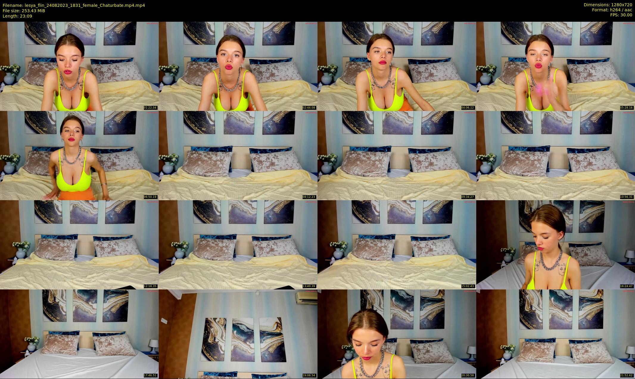 lesya_flin — 24 minute Chaturbate female cam show recording, 720p, Aug 24, 2023