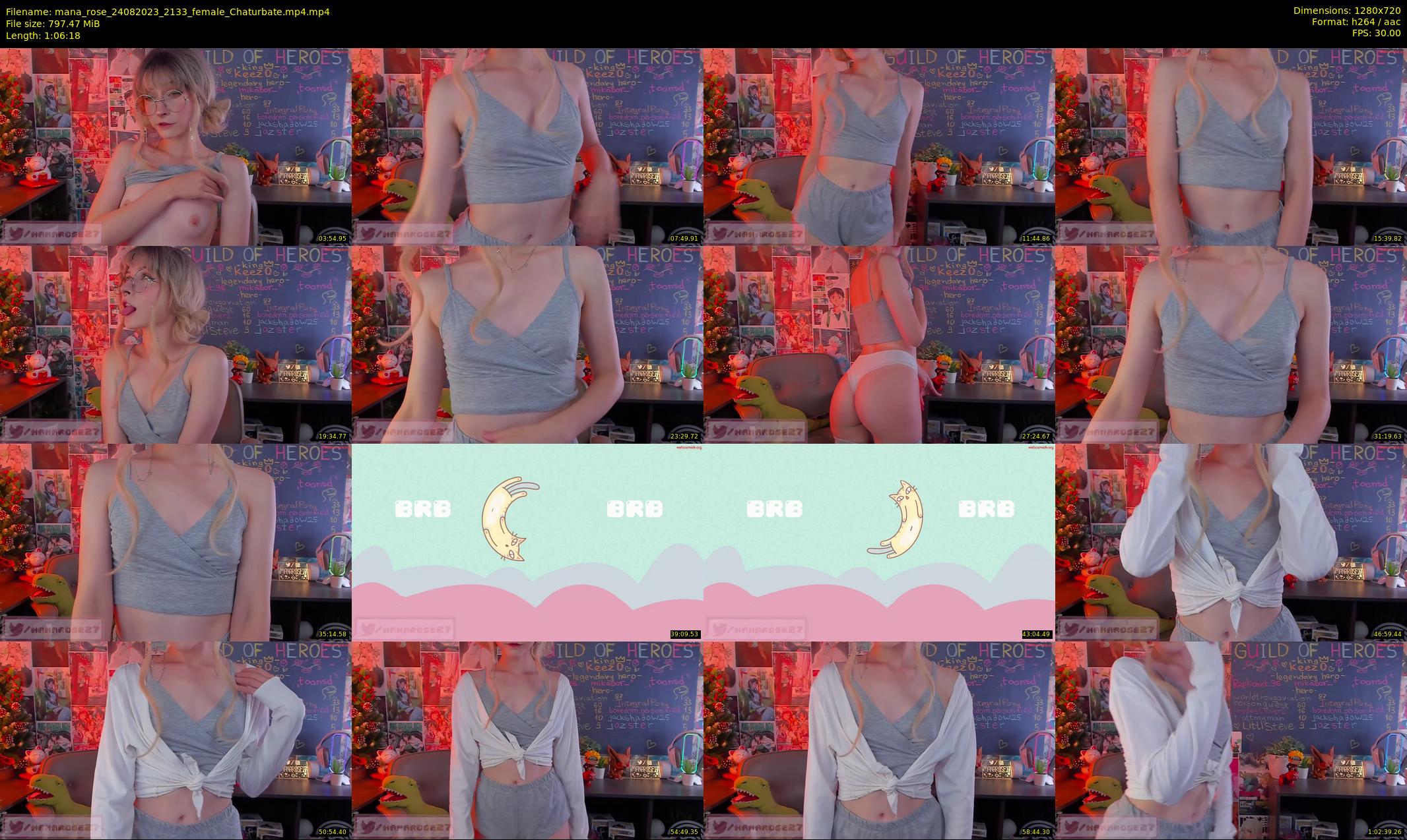 mana_rose — 67 minute Chaturbate female cam show recording, 720p, Aug 24, 2023