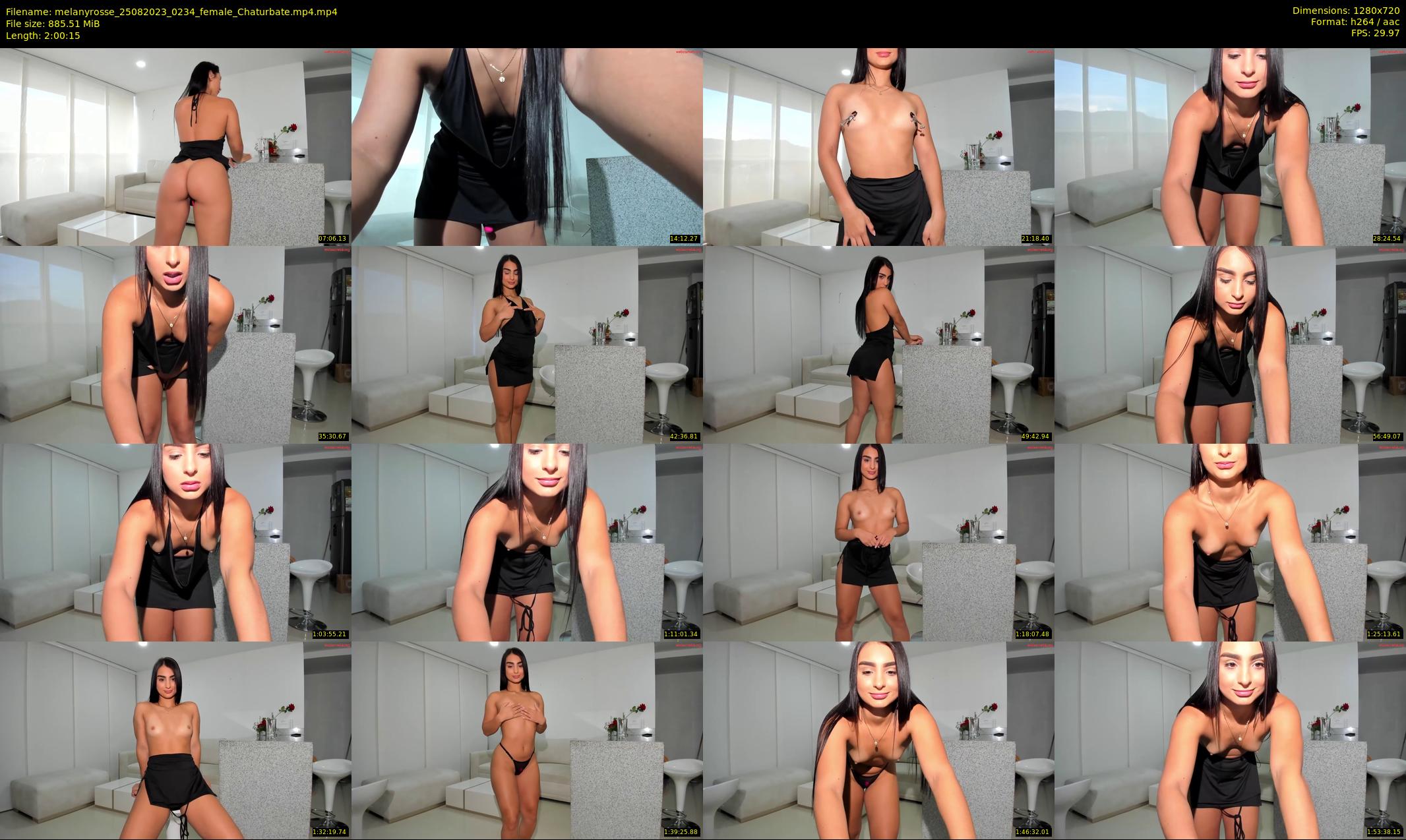 melanyrosse — 121 minute Chaturbate female cam show recording, 720p, Aug 25, 2023