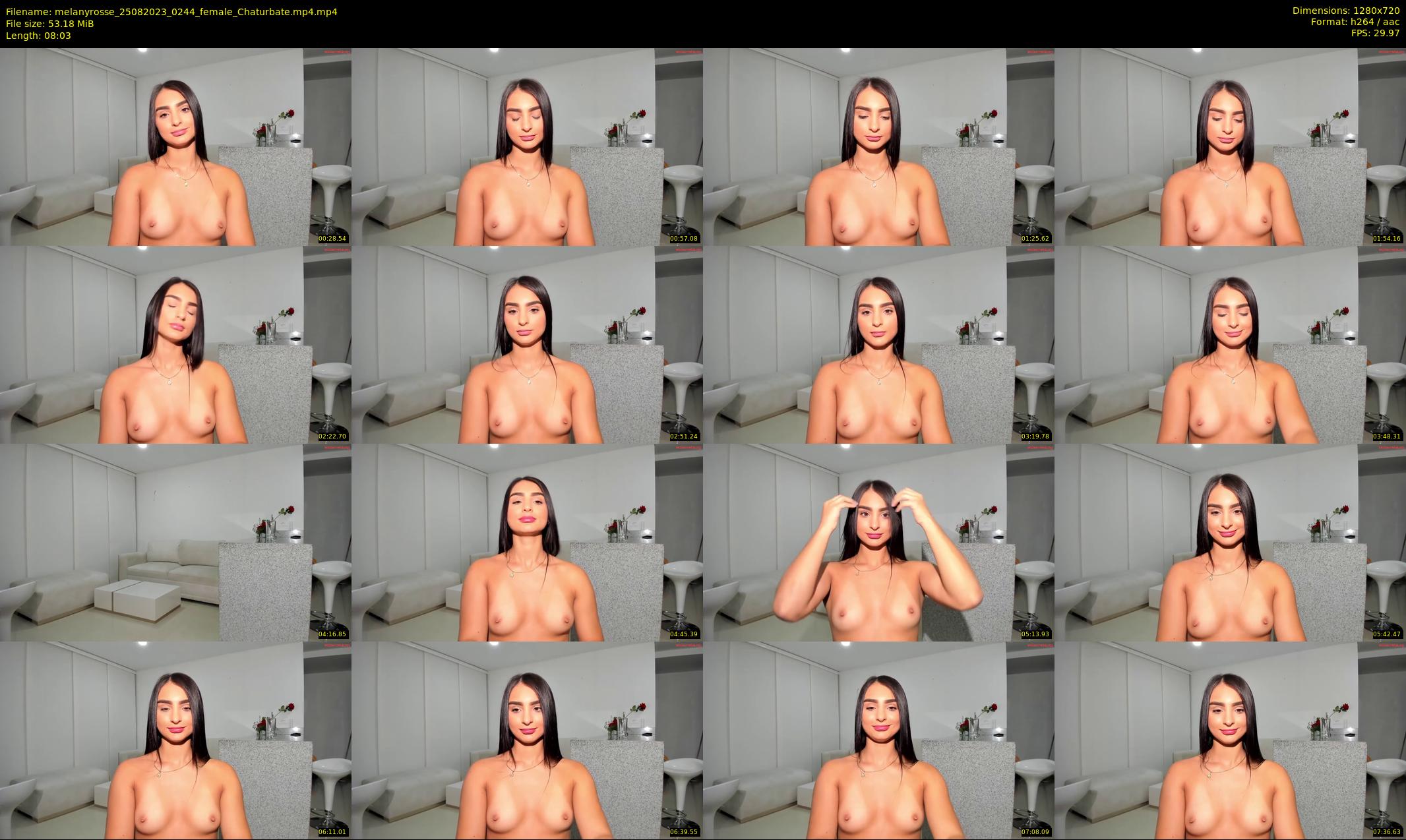 melanyrosse — 9 minute Chaturbate female cam show recording, 720p, Aug 25, 2023