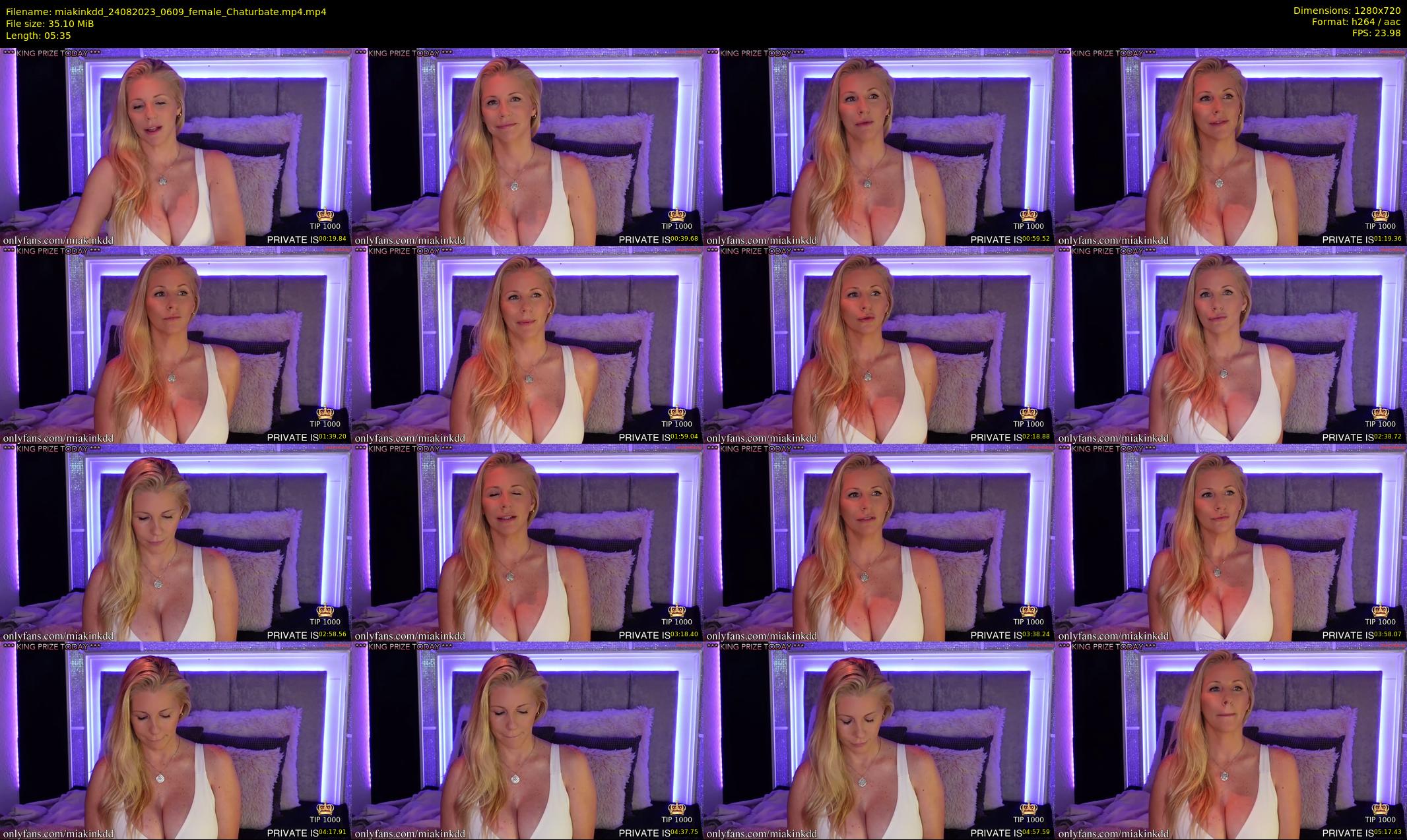 miakinkdd — 6 minute Chaturbate female cam show recording, 720p, Aug 24, 2023