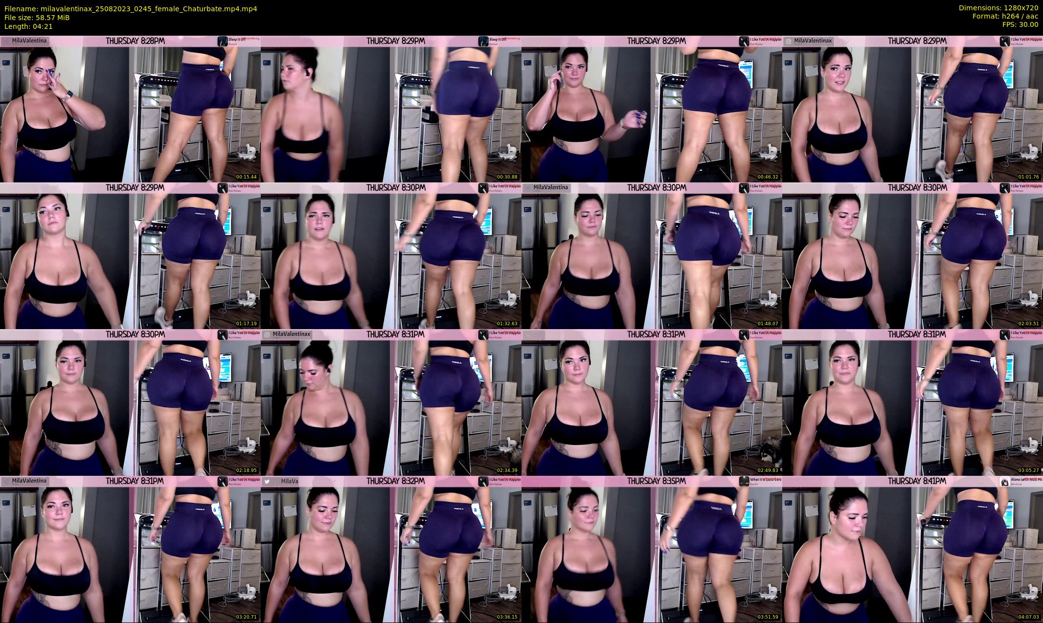 milavalentinax — 5 minute Chaturbate female cam show recording, 720p, Aug 25, 2023