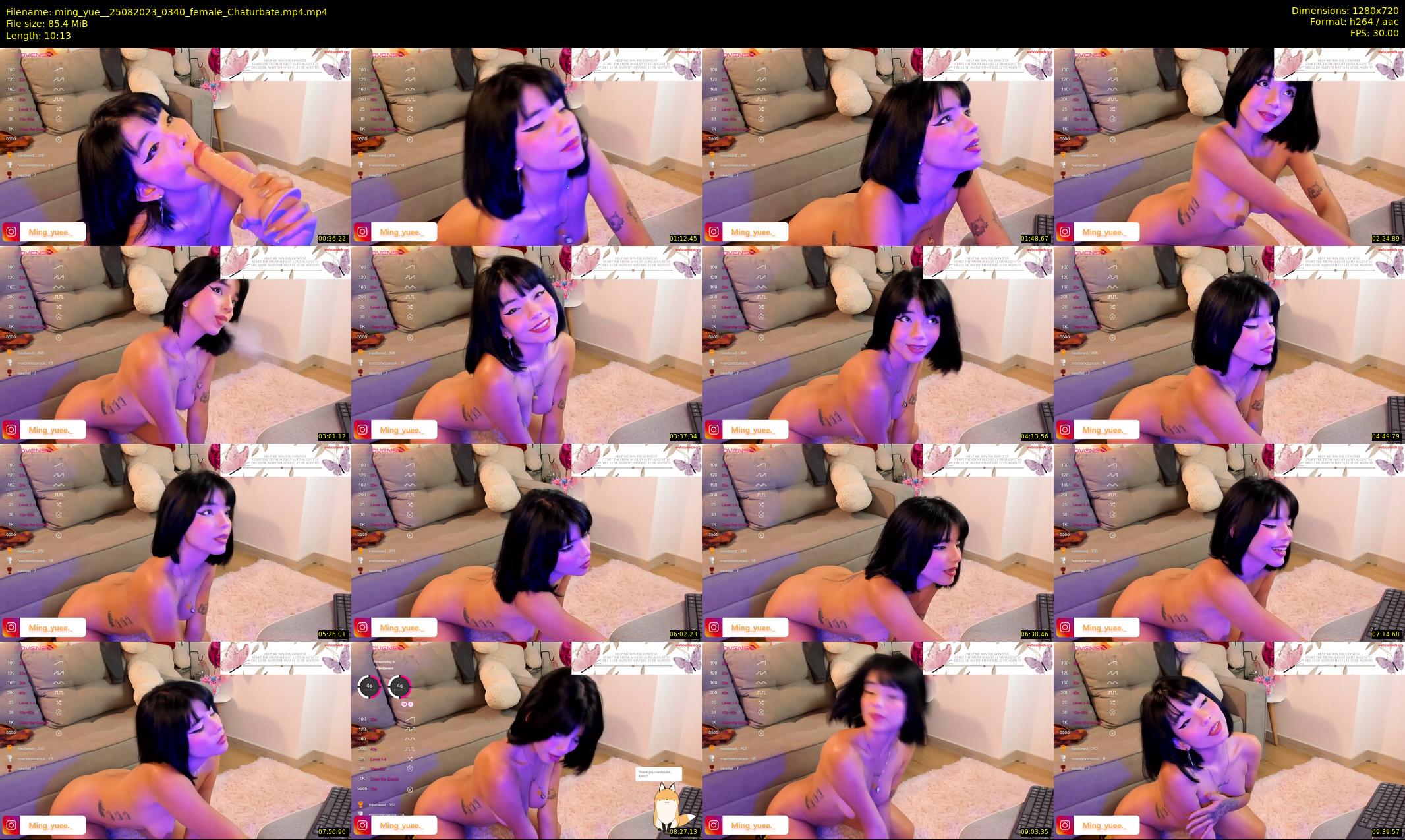 ming_yue_ — 11 minute Chaturbate female cam show recording, 720p, Aug 25, 2023
