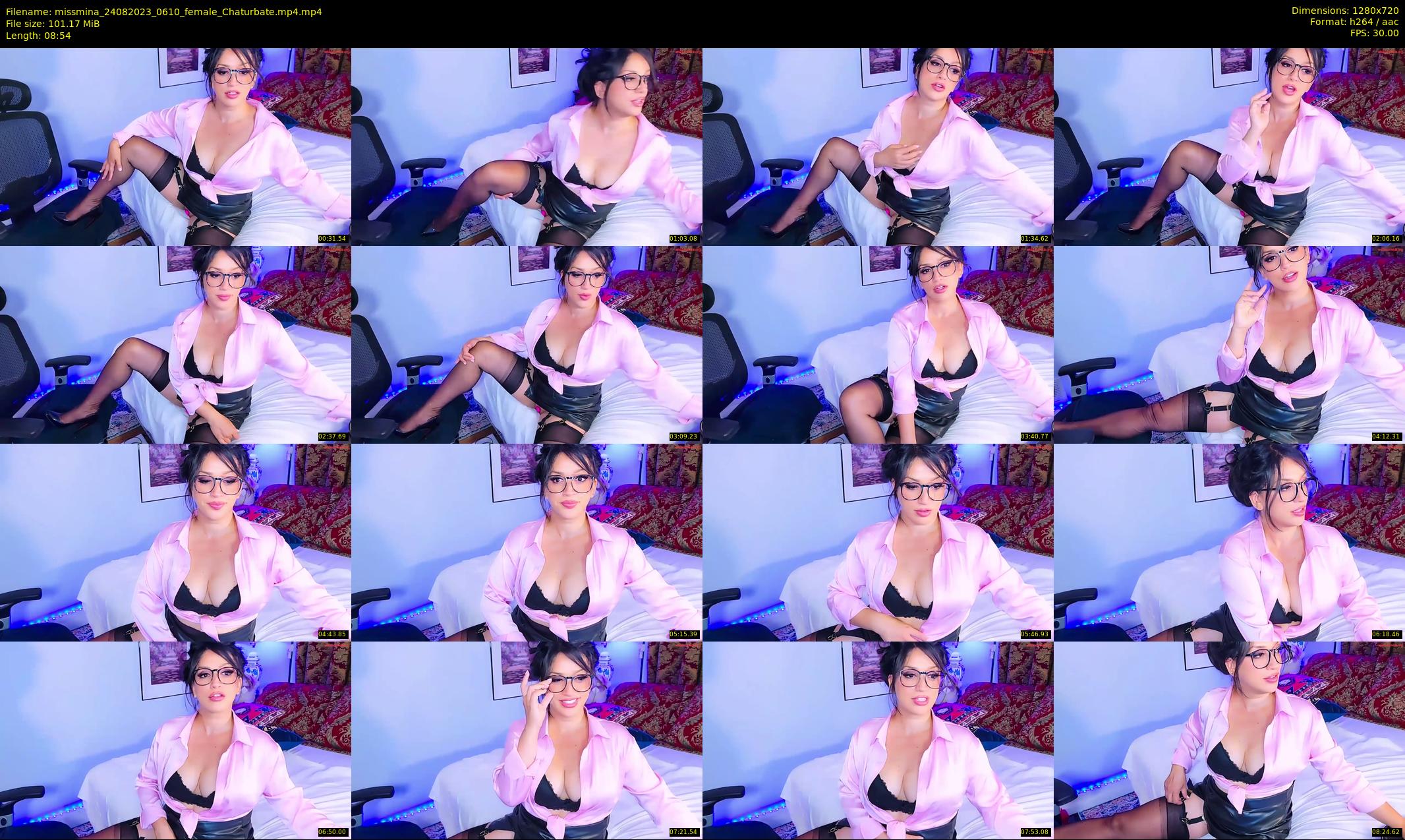 missmina — 9 minute Chaturbate female cam show recording, 720p, Aug 24, 2023
