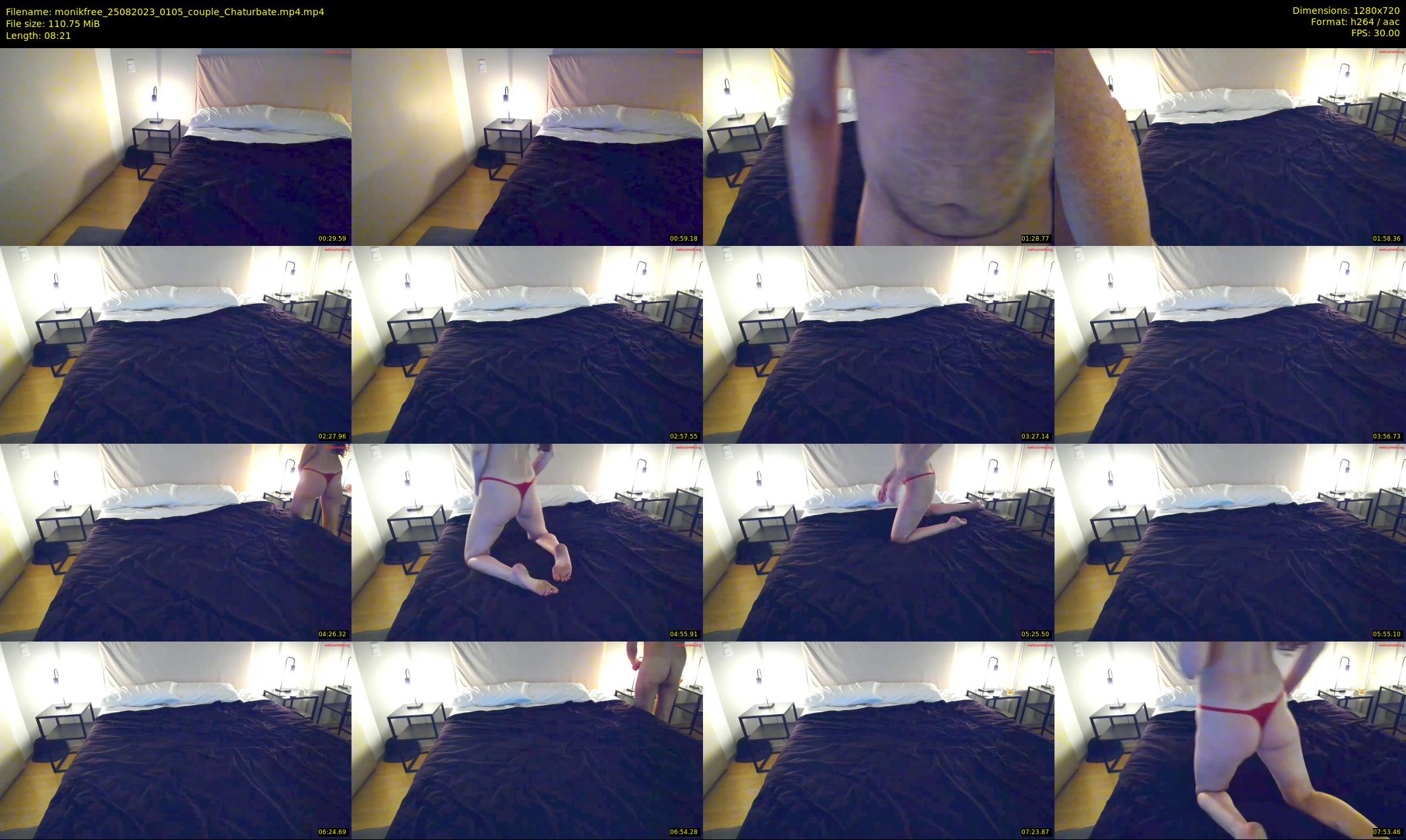 monikfree — 9 minute Chaturbate couple cam show recording, 720p, Aug 25, 2023
