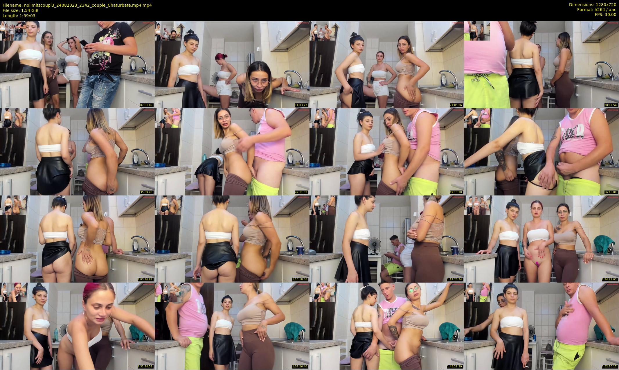 nolimitscoupl3 — 120 minute Chaturbate couple cam show recording, 720p, Aug 24, 2023