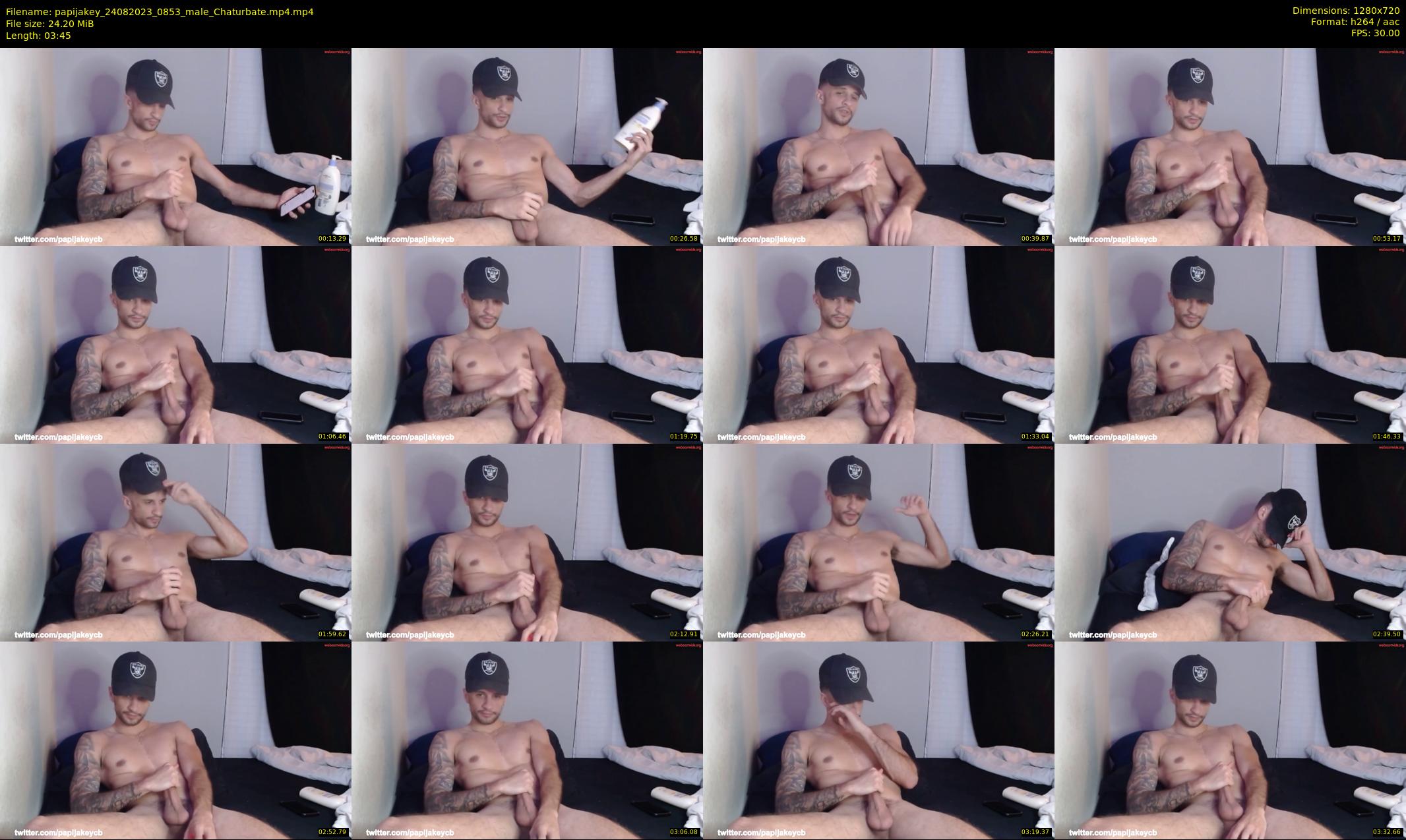 papijakey — 4 minute Chaturbate male cam show recording, 720p, Aug 24, 2023