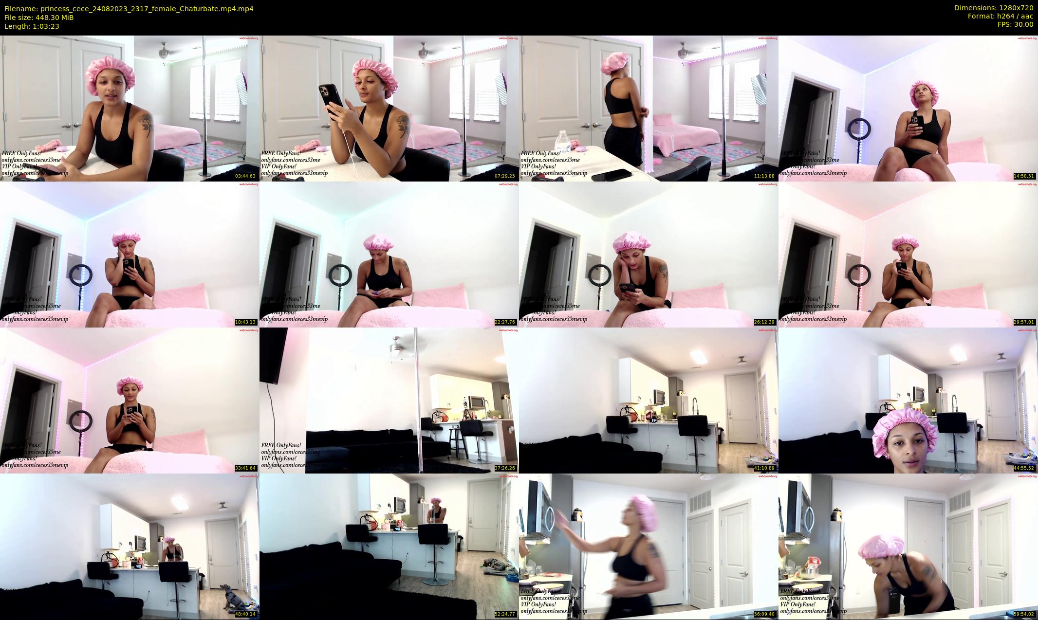 princess_cece — 64 minute Chaturbate female cam show recording, 720p, Aug 24, 2023