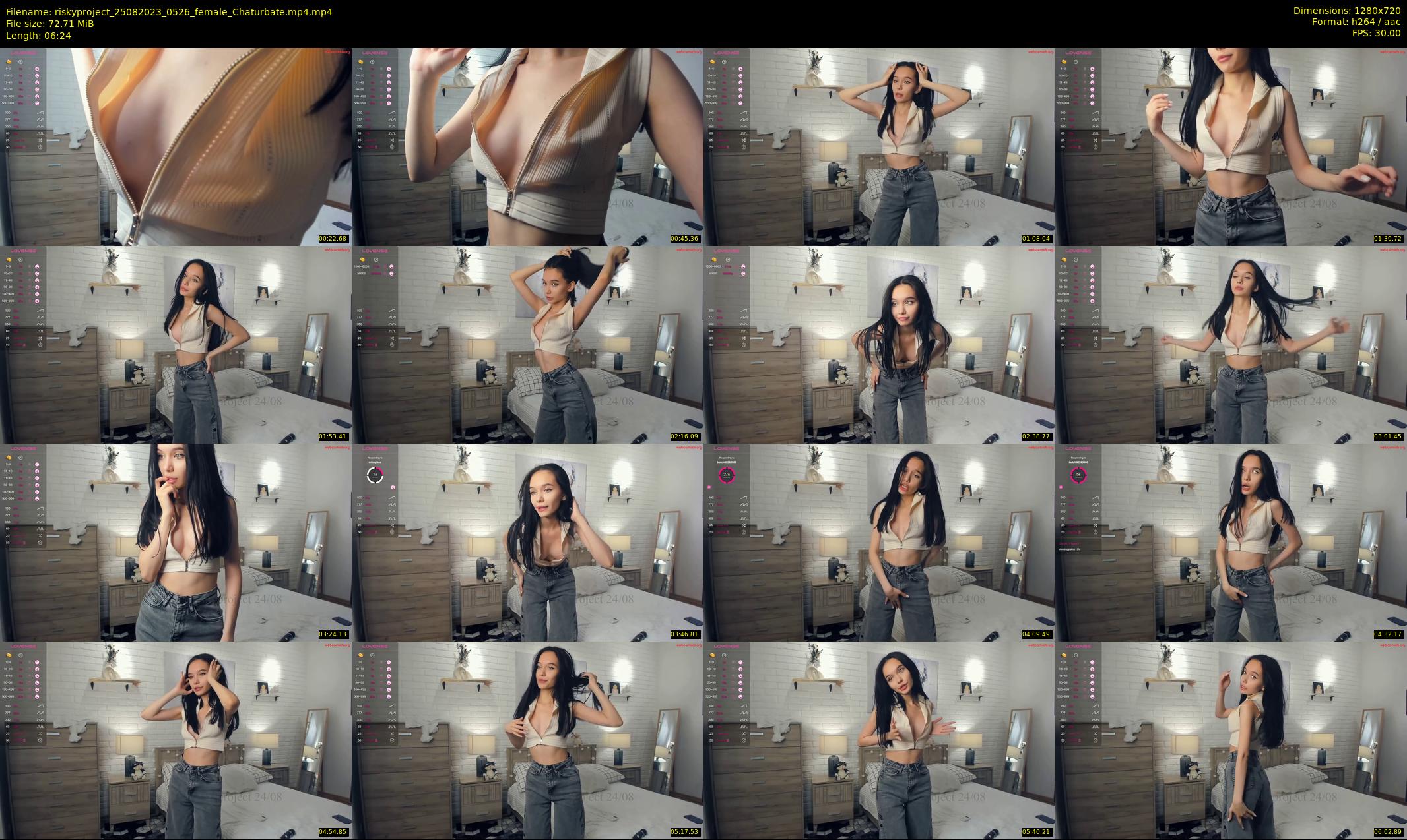 riskyproject — 7 minute Chaturbate couple cam show recording, 720p, Aug 25, 2023
