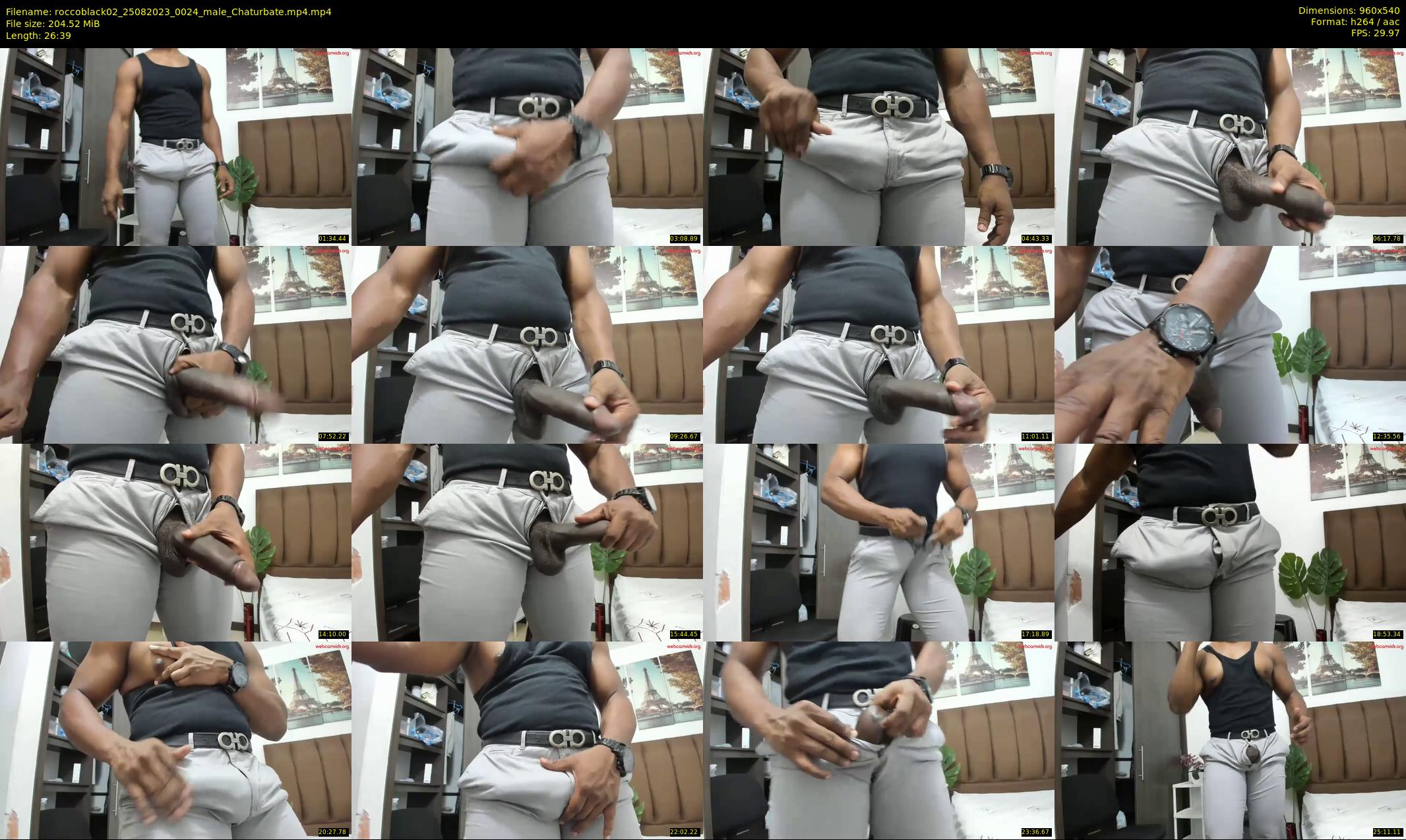 roccoblack02 — 27 minute Chaturbate male cam show recording, 480p, Aug 25, 2023
