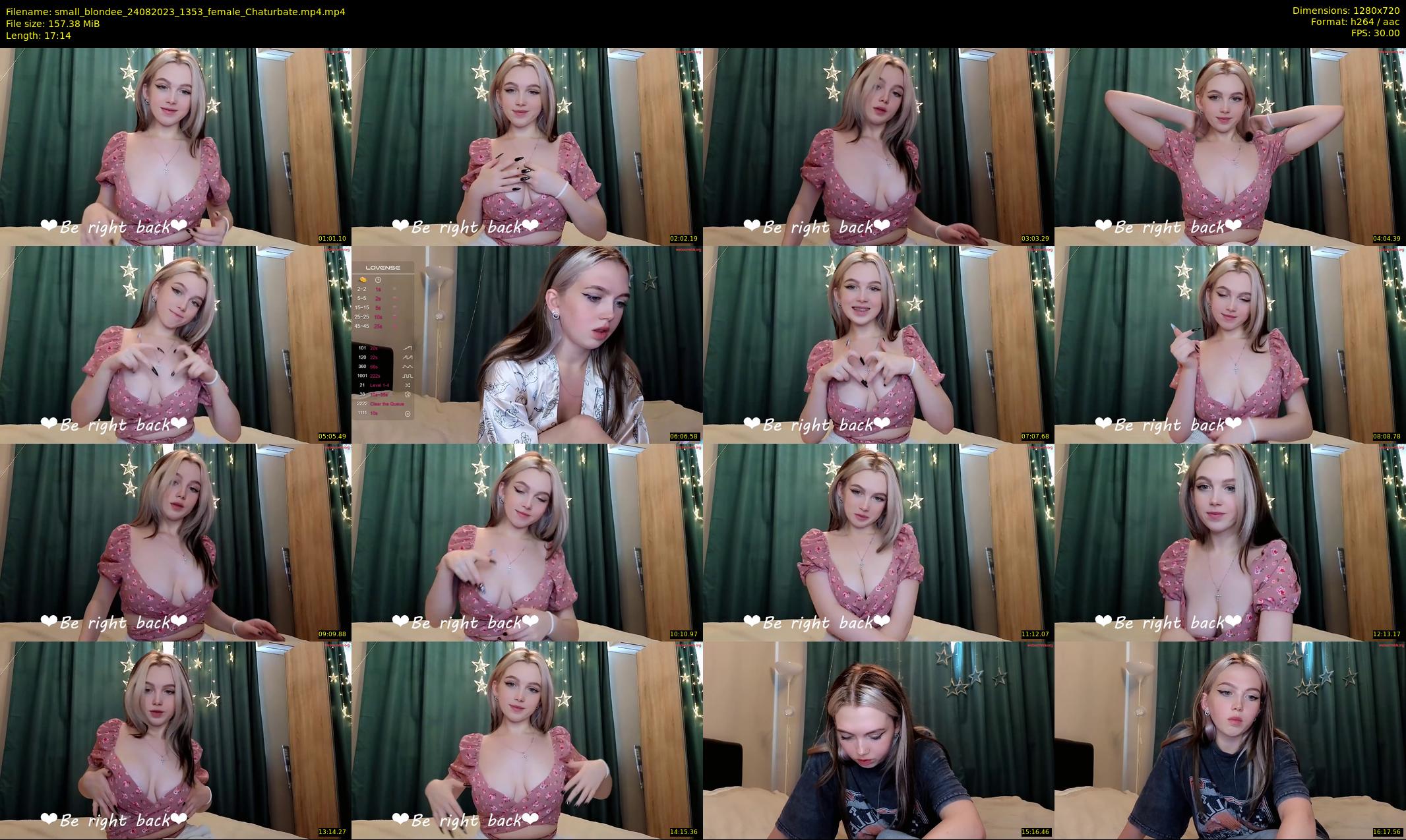 small_blondee — 18 minute Chaturbate female cam show recording, 720p, Aug 24, 2023