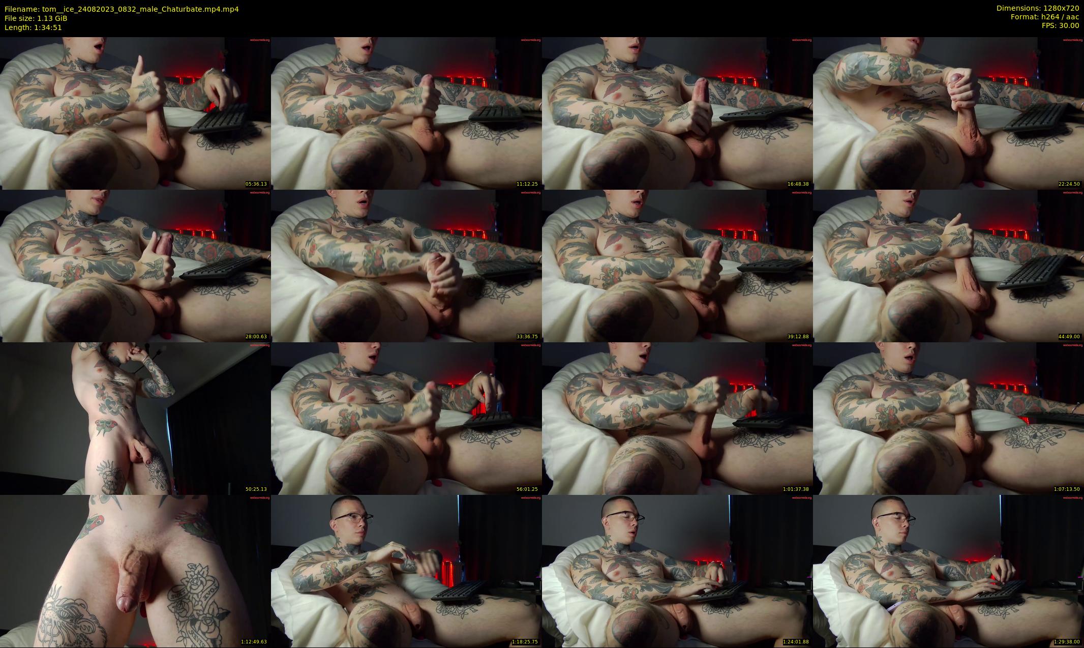 tom__ice — 95 minute Chaturbate male cam show recording, 720p, Aug 24, 2023