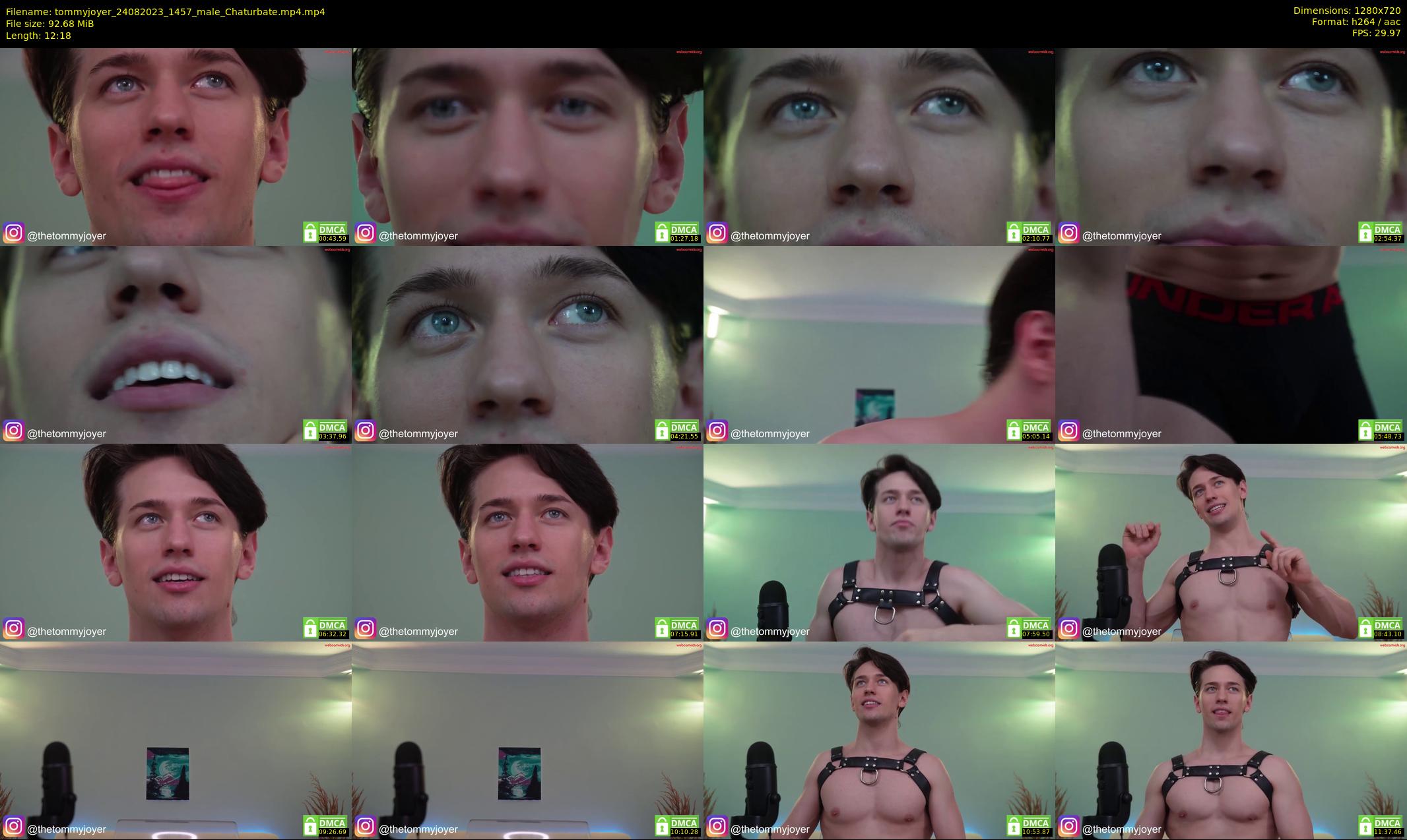 tommyjoyer — 13 minute Chaturbate male cam show recording, 720p, Aug 24, 2023