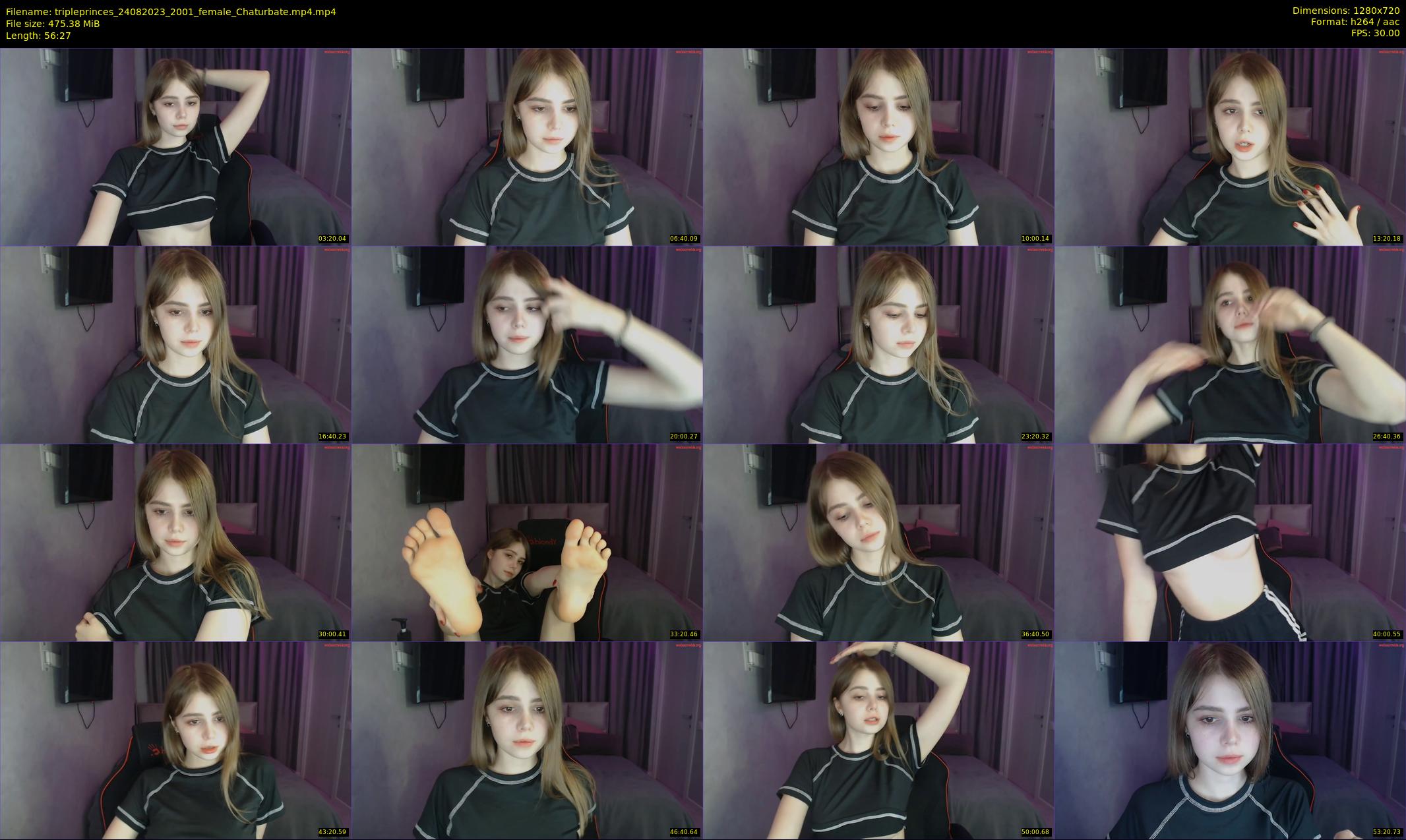 tripleprinces — 57 minute Chaturbate female cam show recording, 720p, Aug 24, 2023