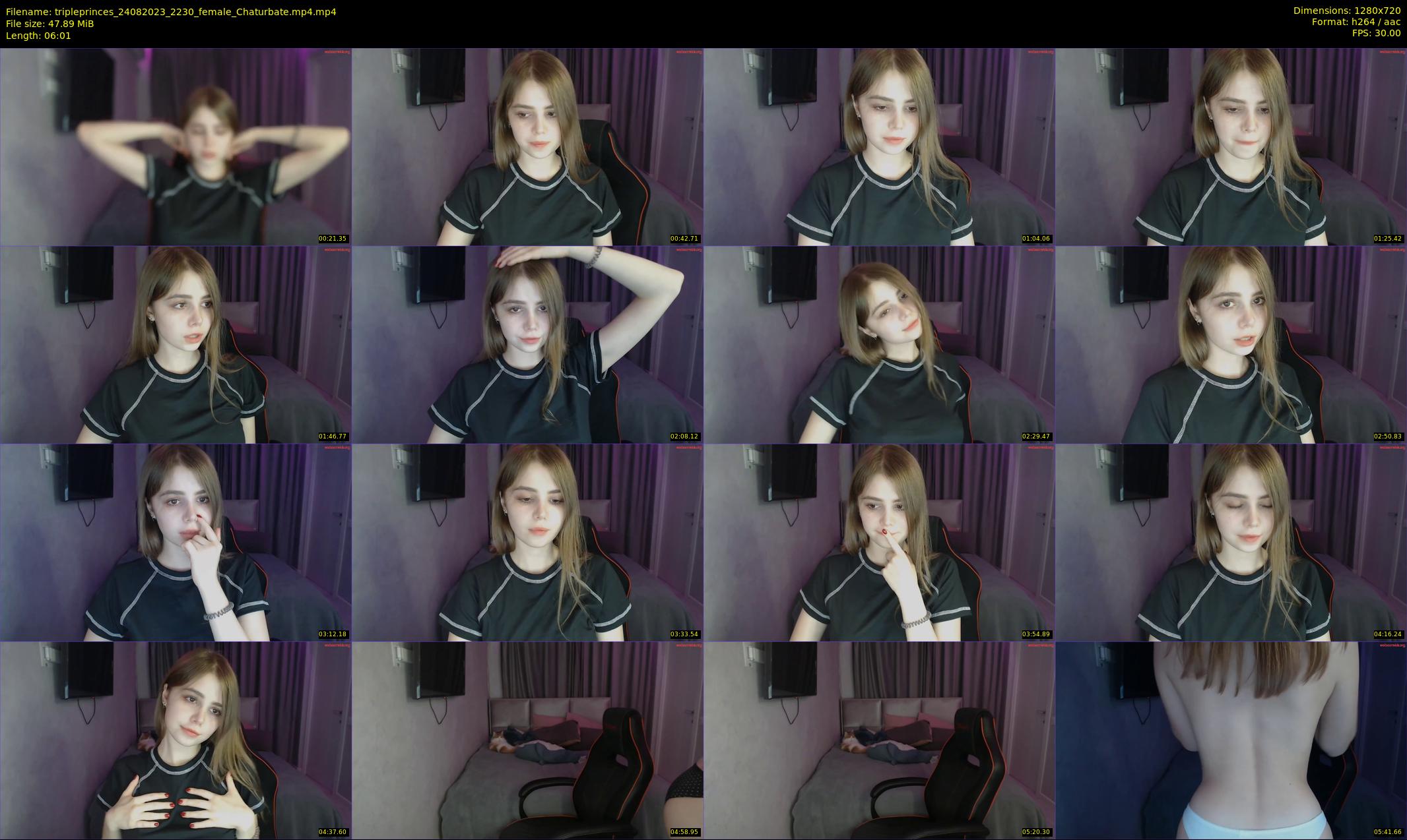 tripleprinces — 7 minute Chaturbate female cam show recording, 720p, Aug 24, 2023