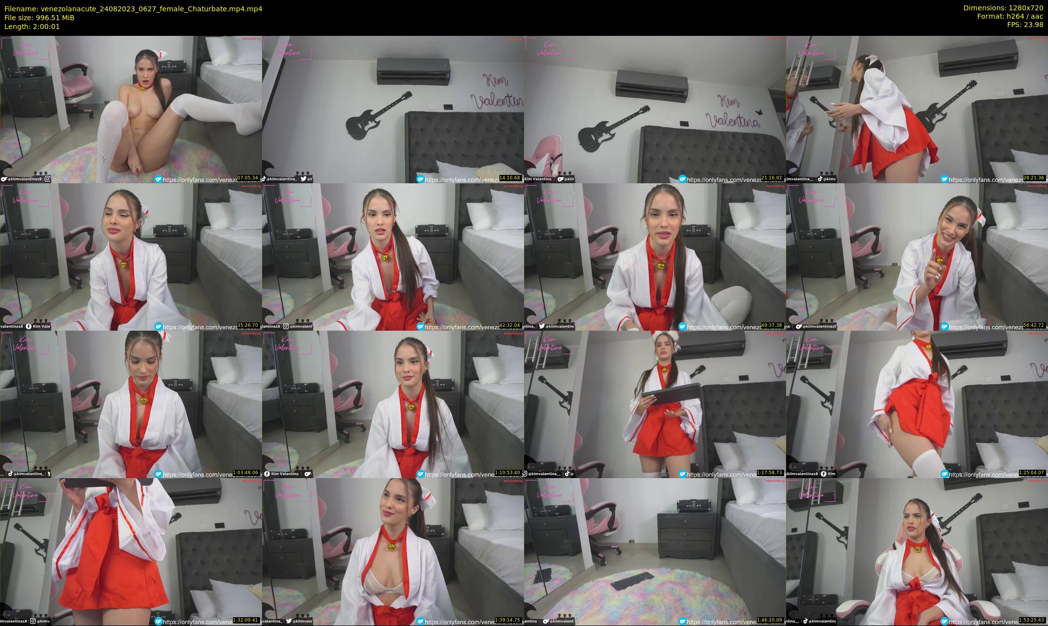 venezolanacute — 121 minute Chaturbate female cam show recording, 720p, Aug 24, 2023