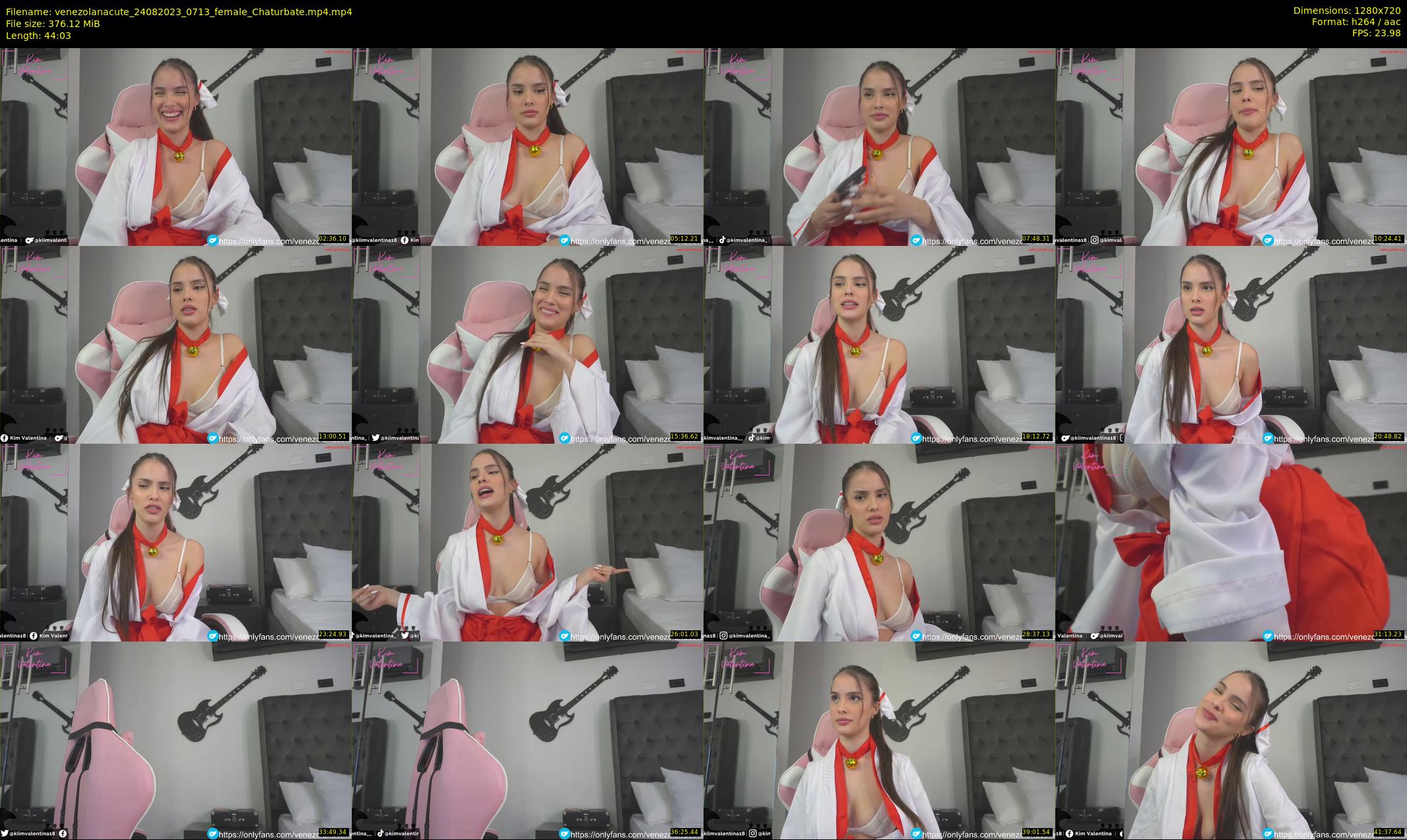 venezolanacute — 45 minute Chaturbate female cam show recording, 720p, Aug 24, 2023