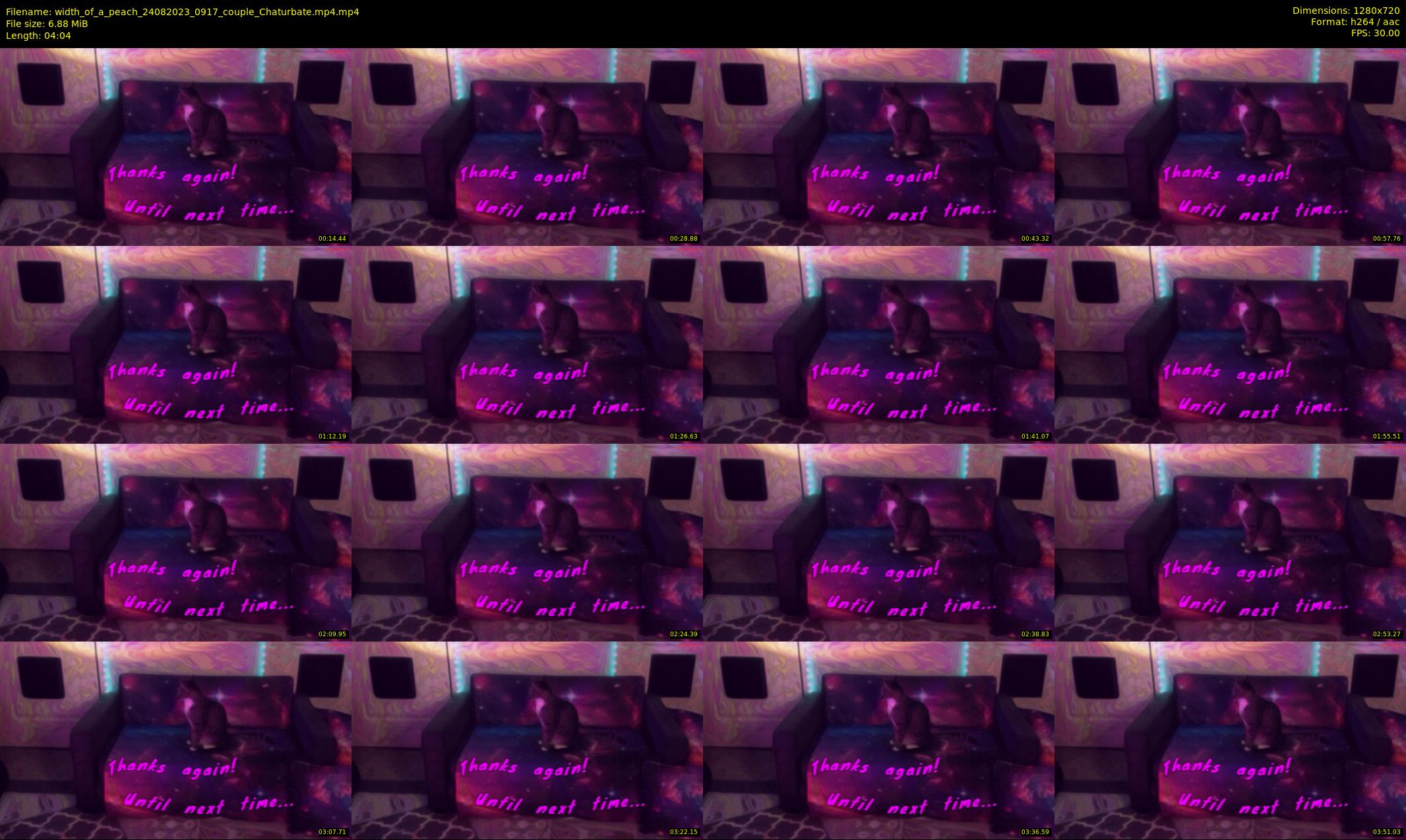 width_of_a_peach — 5 minute Chaturbate couple cam show recording, 720p, Aug 24, 2023