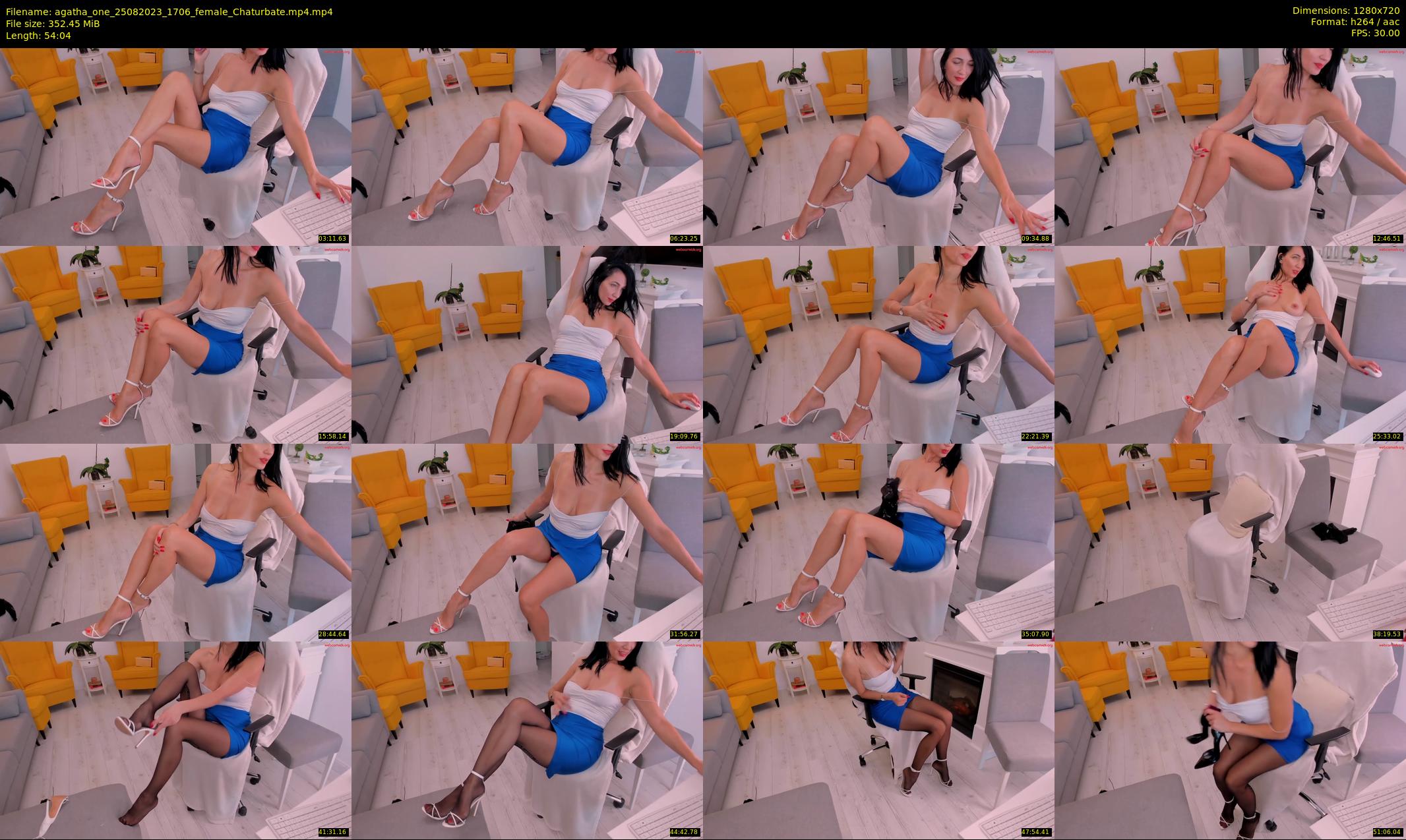 agatha_one — 55 minute Chaturbate female cam show recording, 720p, Aug 25, 2023