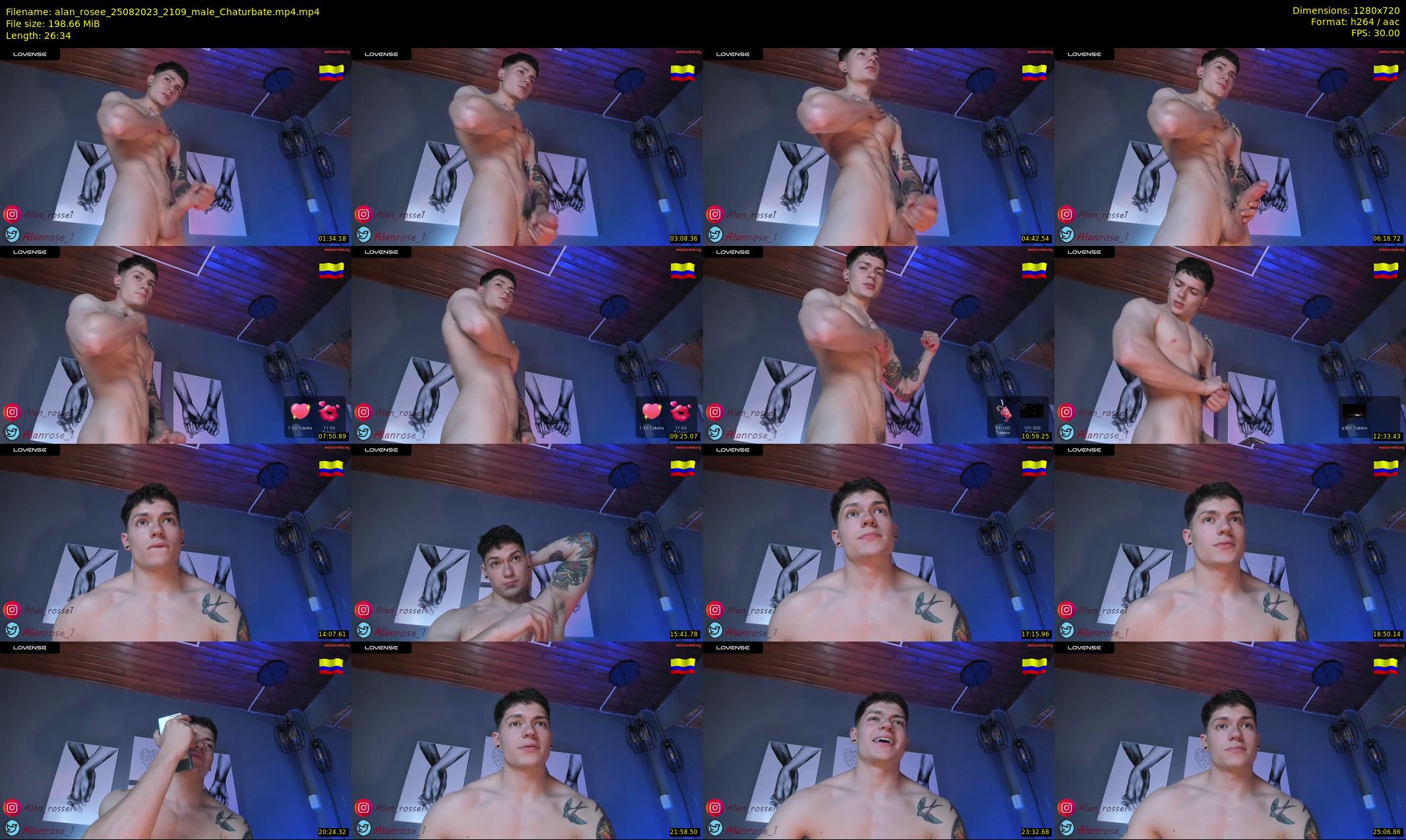 alan_rosee — 27 minute Chaturbate male cam show recording, 720p, Aug 25, 2023