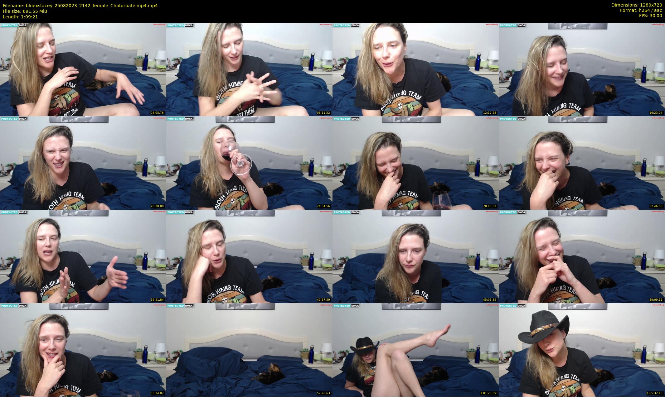 bluexstacey — 70 minute Chaturbate female cam show recording, 720p, Aug 25, 2023