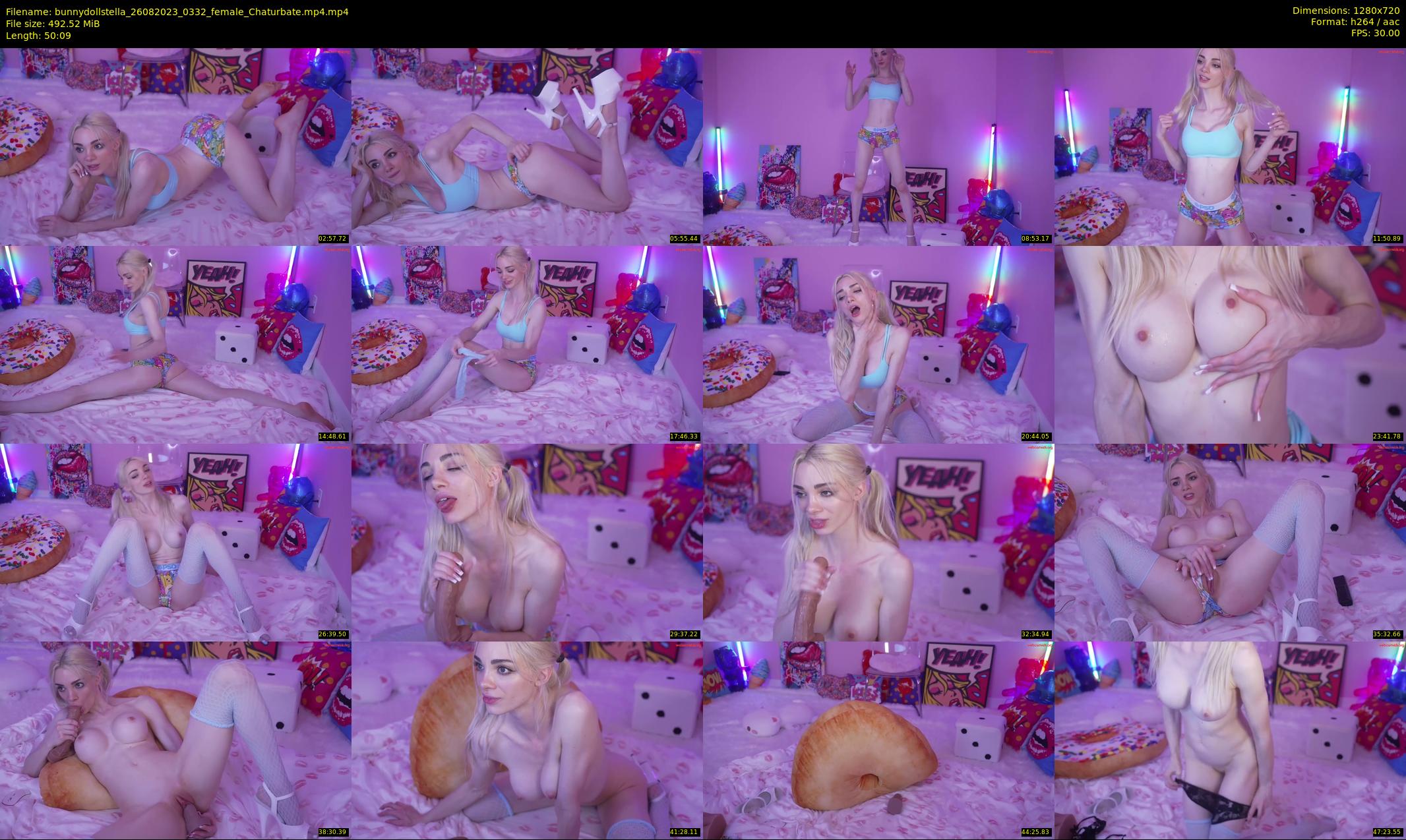 bunnydollstella — 51 minute Chaturbate female cam show recording, 720p, Aug 26, 2023