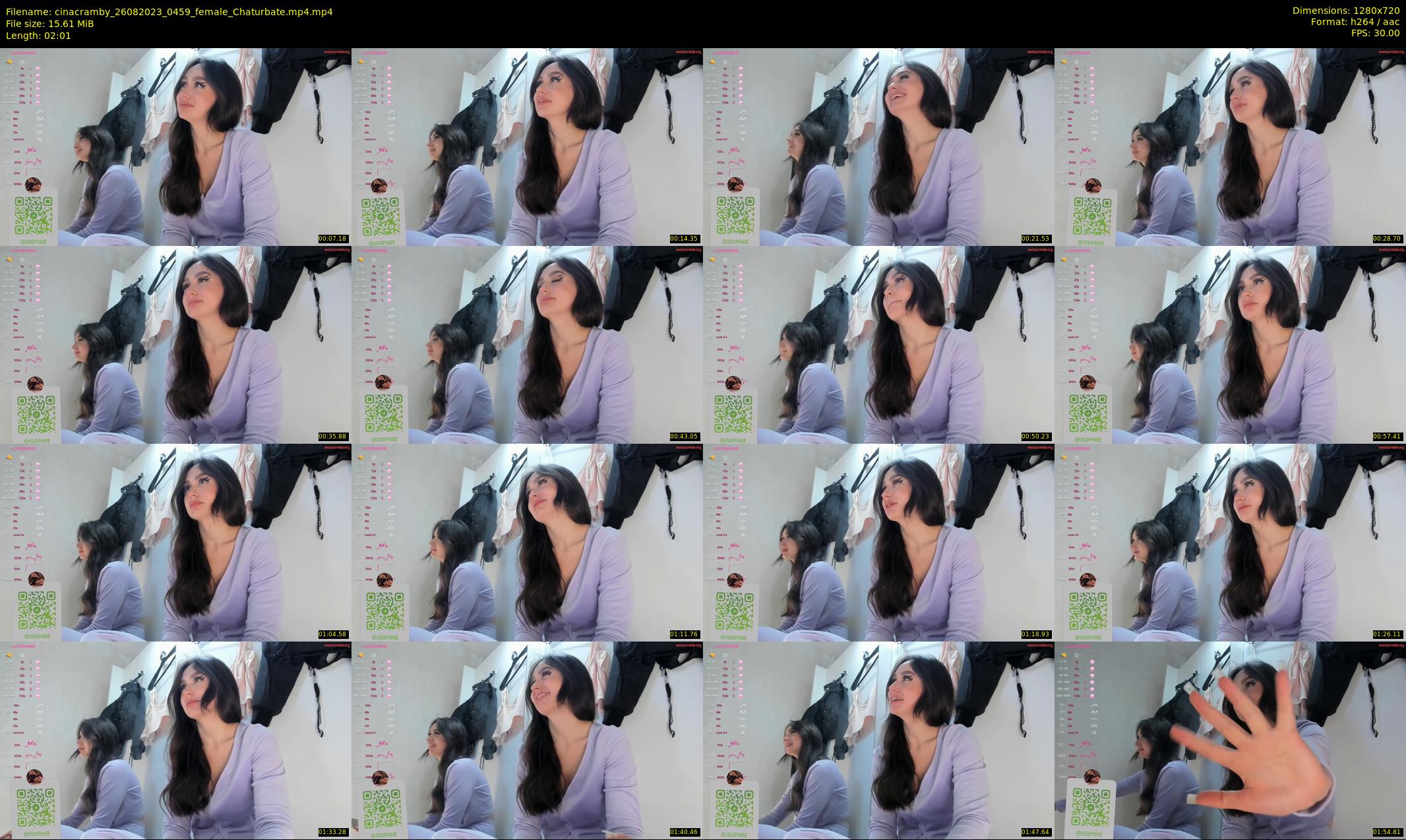 cinacramby — 3 minute Chaturbate female cam show recording, 720p, Aug 26, 2023