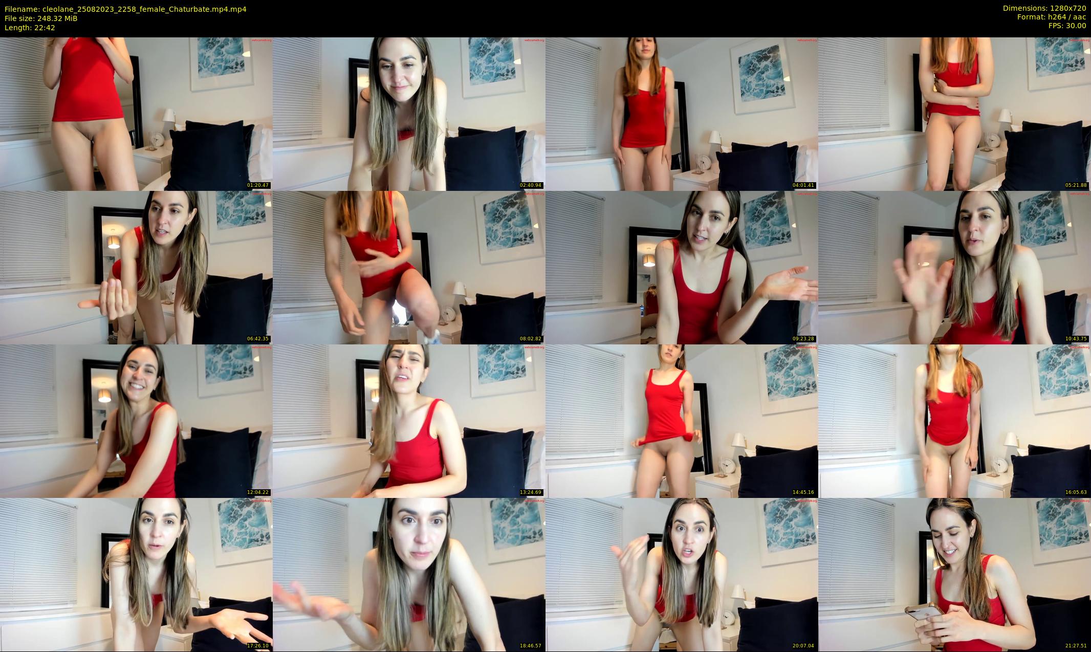 cleolane — 23 minute Chaturbate female cam show recording, 720p, Aug 25, 2023