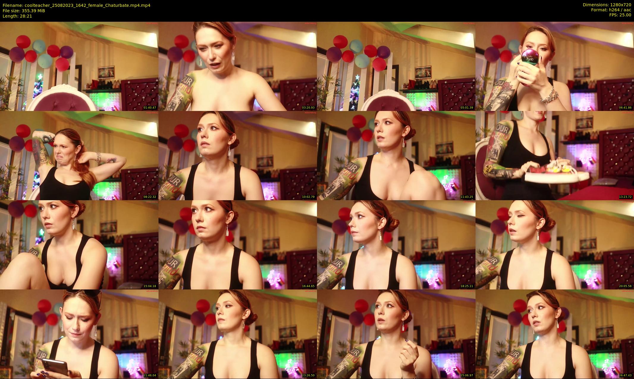 coolteacher — 29 minute Chaturbate female cam show recording, 720p, Aug 25, 2023