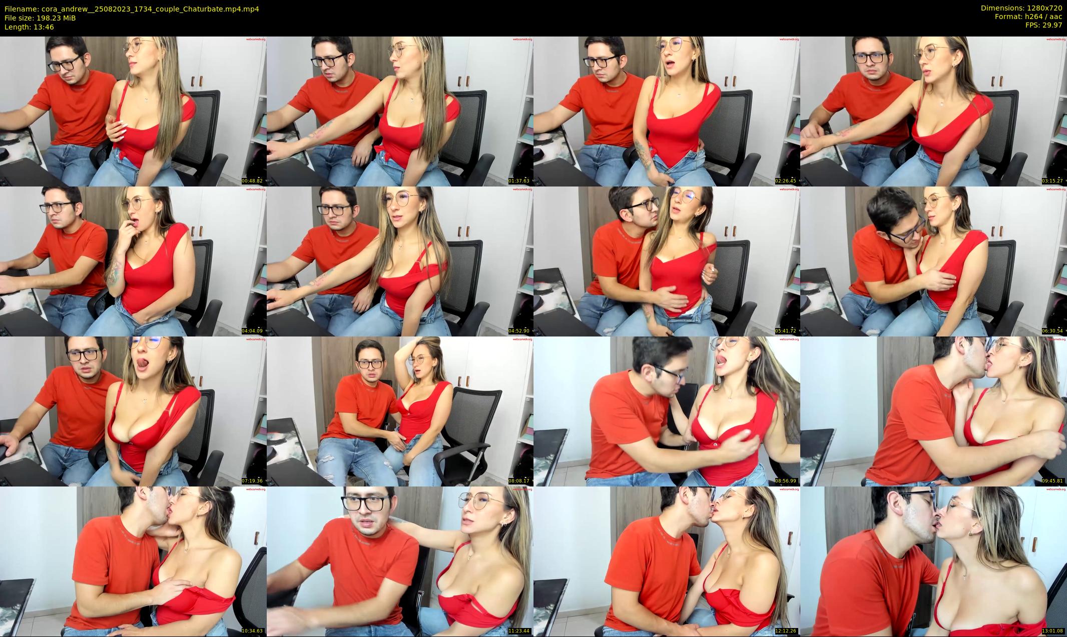 cora_andrew_ — 14 minute Chaturbate couple cam show recording, 720p, Aug 25, 2023