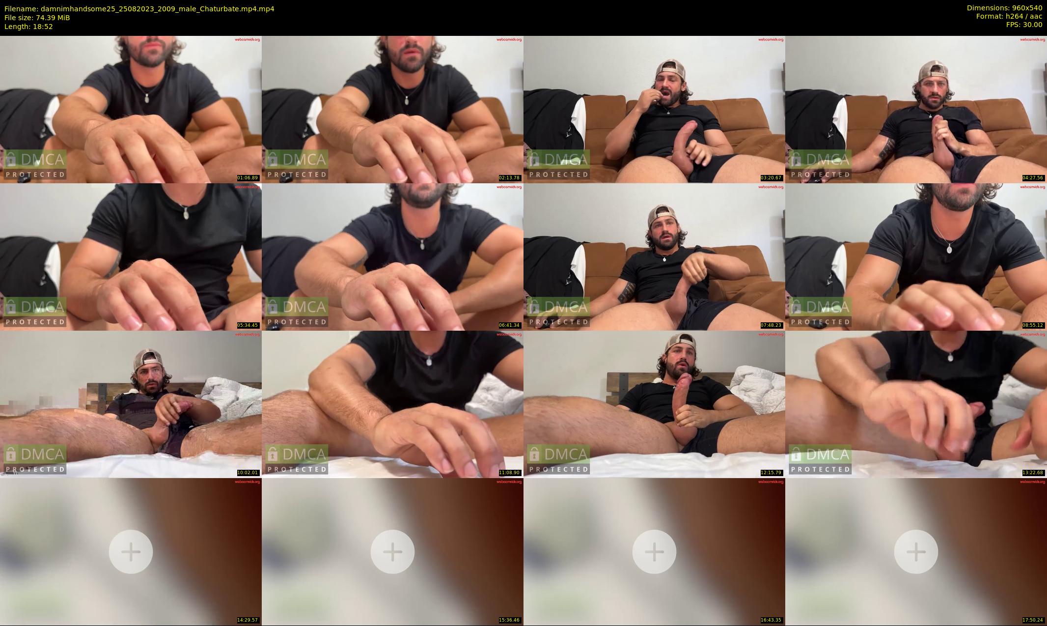 damnimhandsome25 — 19 minute Chaturbate male cam show recording, 480p, Aug 25, 2023