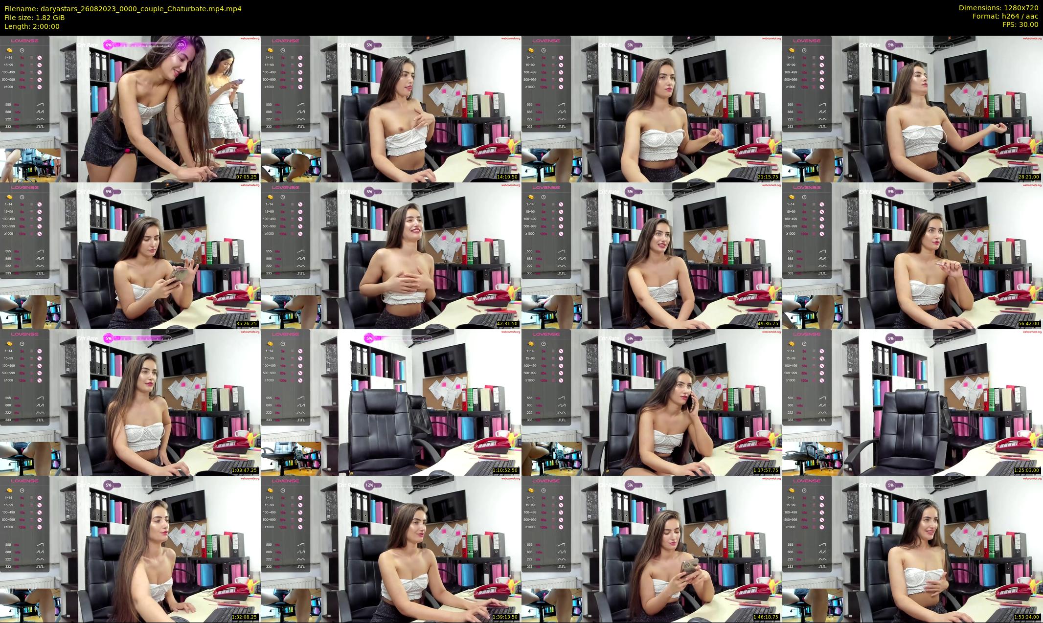 daryastars — 120 minute Chaturbate couple cam show recording, 720p, Aug 26, 2023