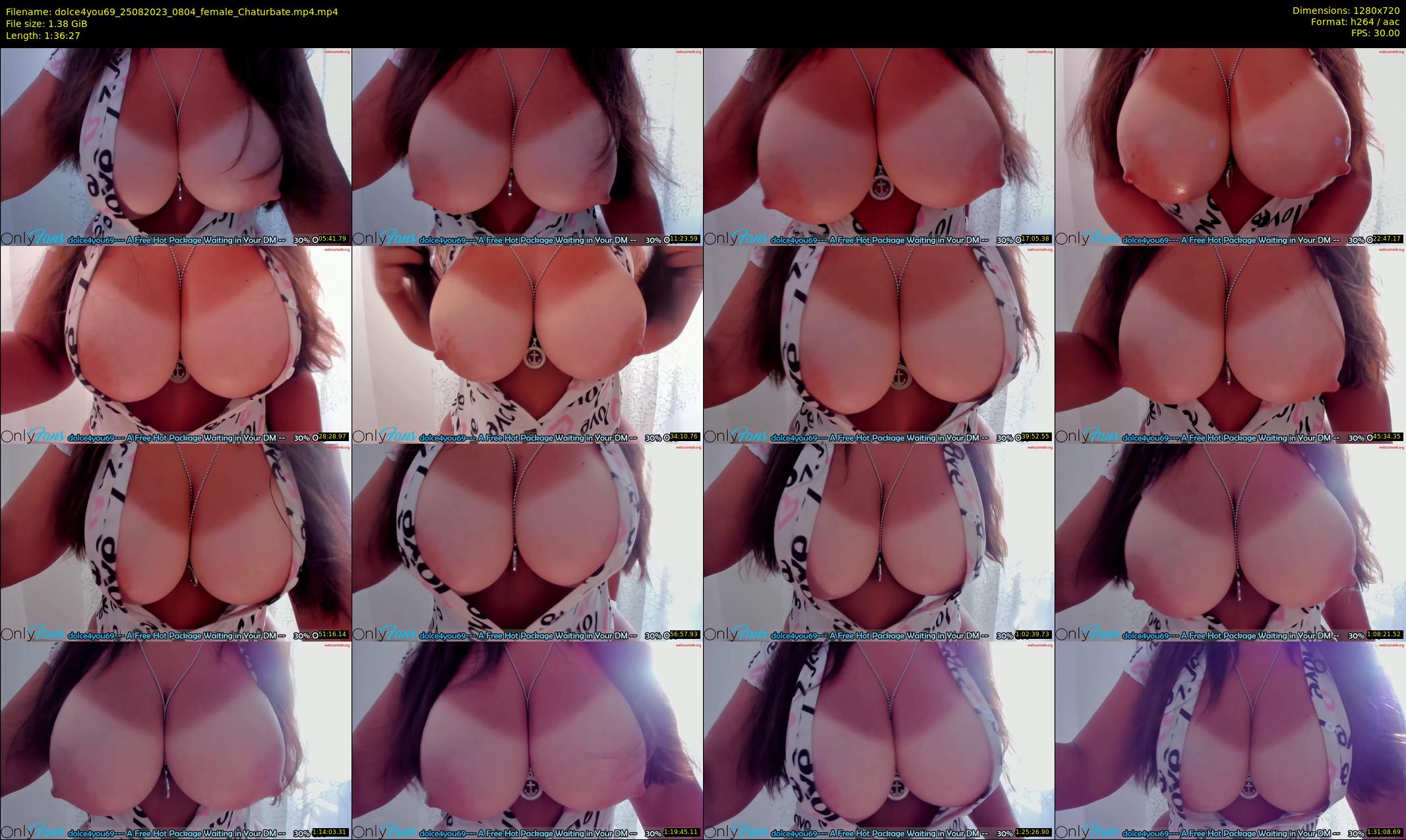 dolce4you69 — 97 minute Chaturbate female cam show recording, 720p, Aug 25, 2023