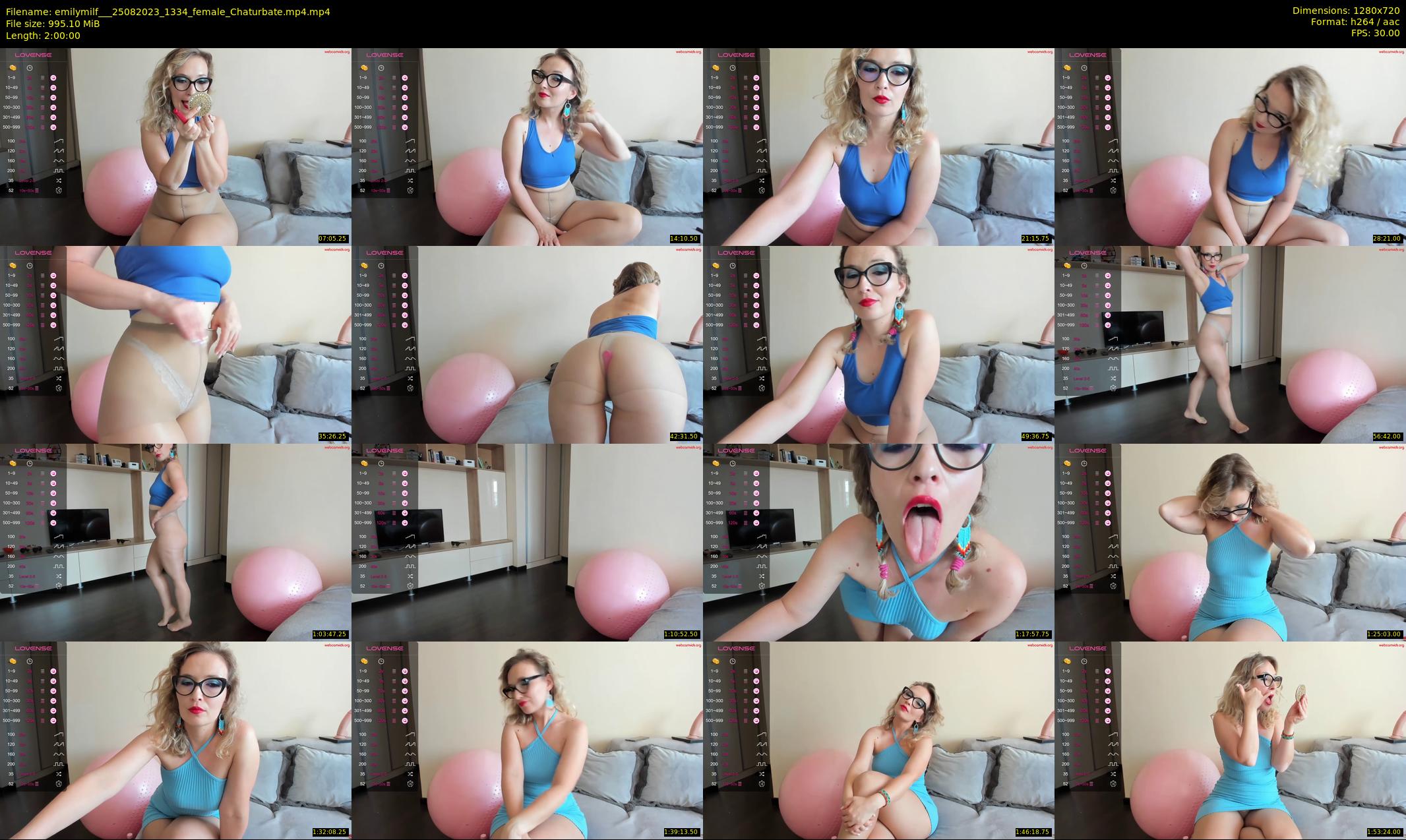 emilymilf__ — 120 minute Chaturbate female cam show recording, 720p, Aug 25, 2023