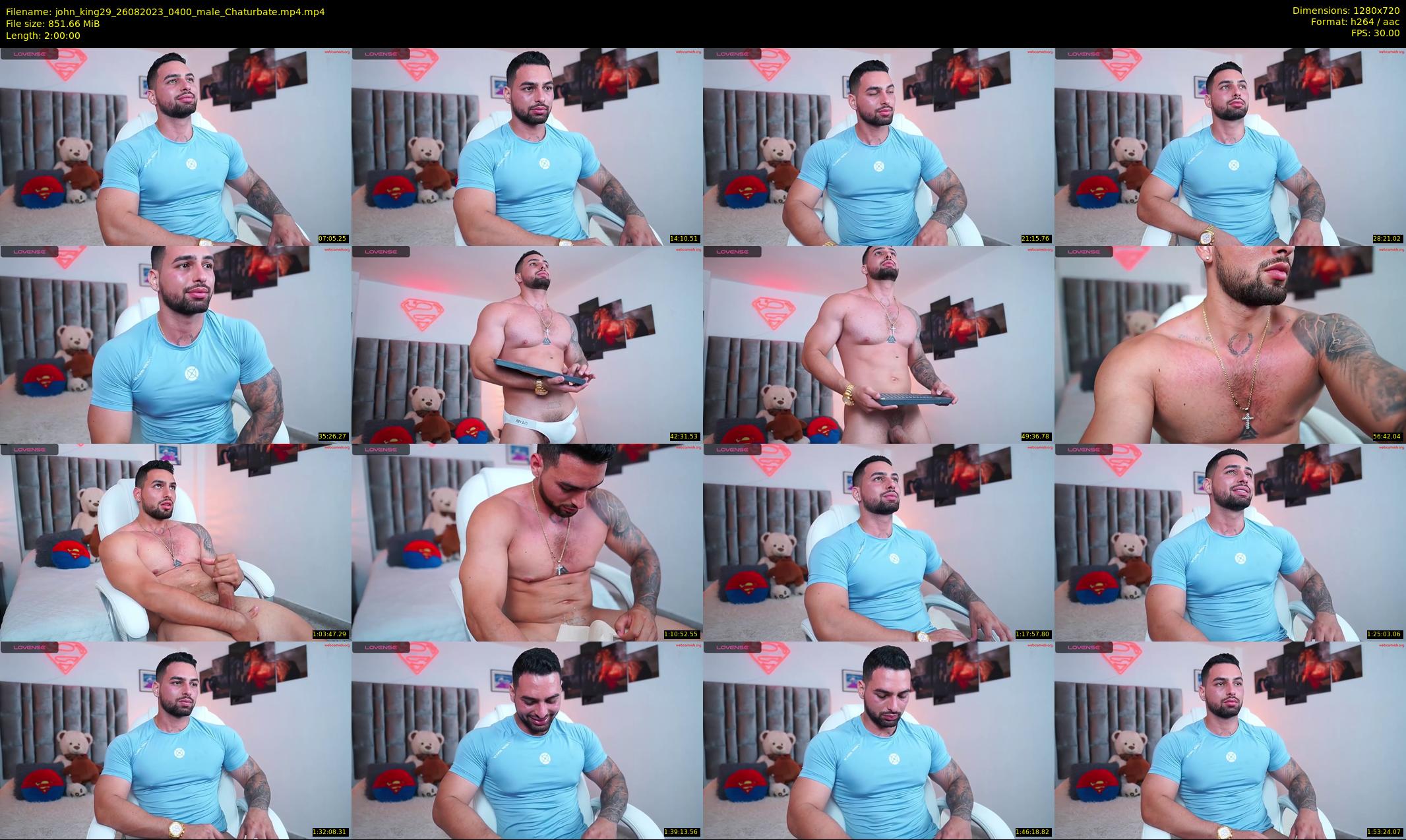 john_king29 — 120 minute Chaturbate male cam show recording, 720p, Aug 26, 2023