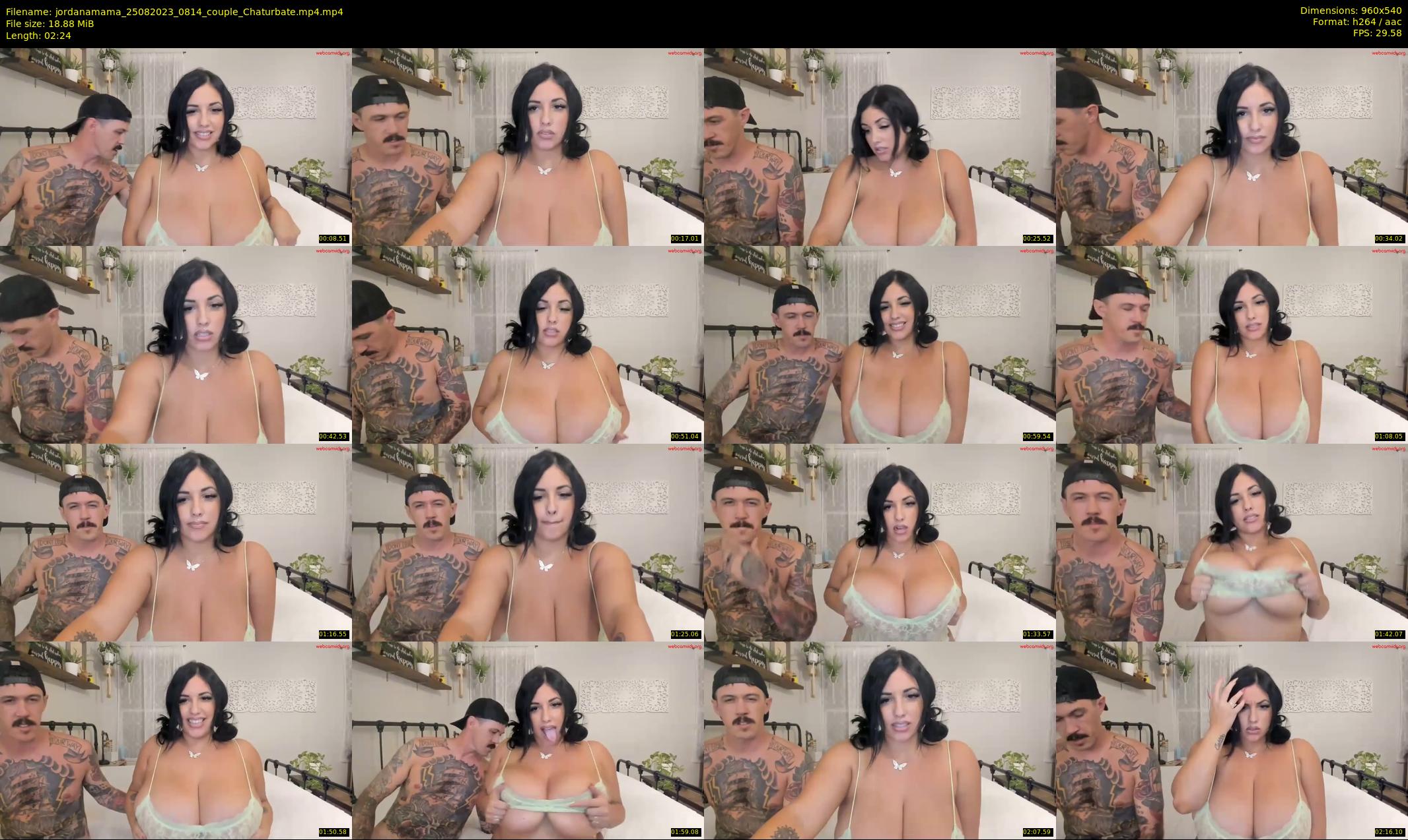 jordanamama — 3 minute Chaturbate couple cam show recording, 480p, Aug 25, 2023