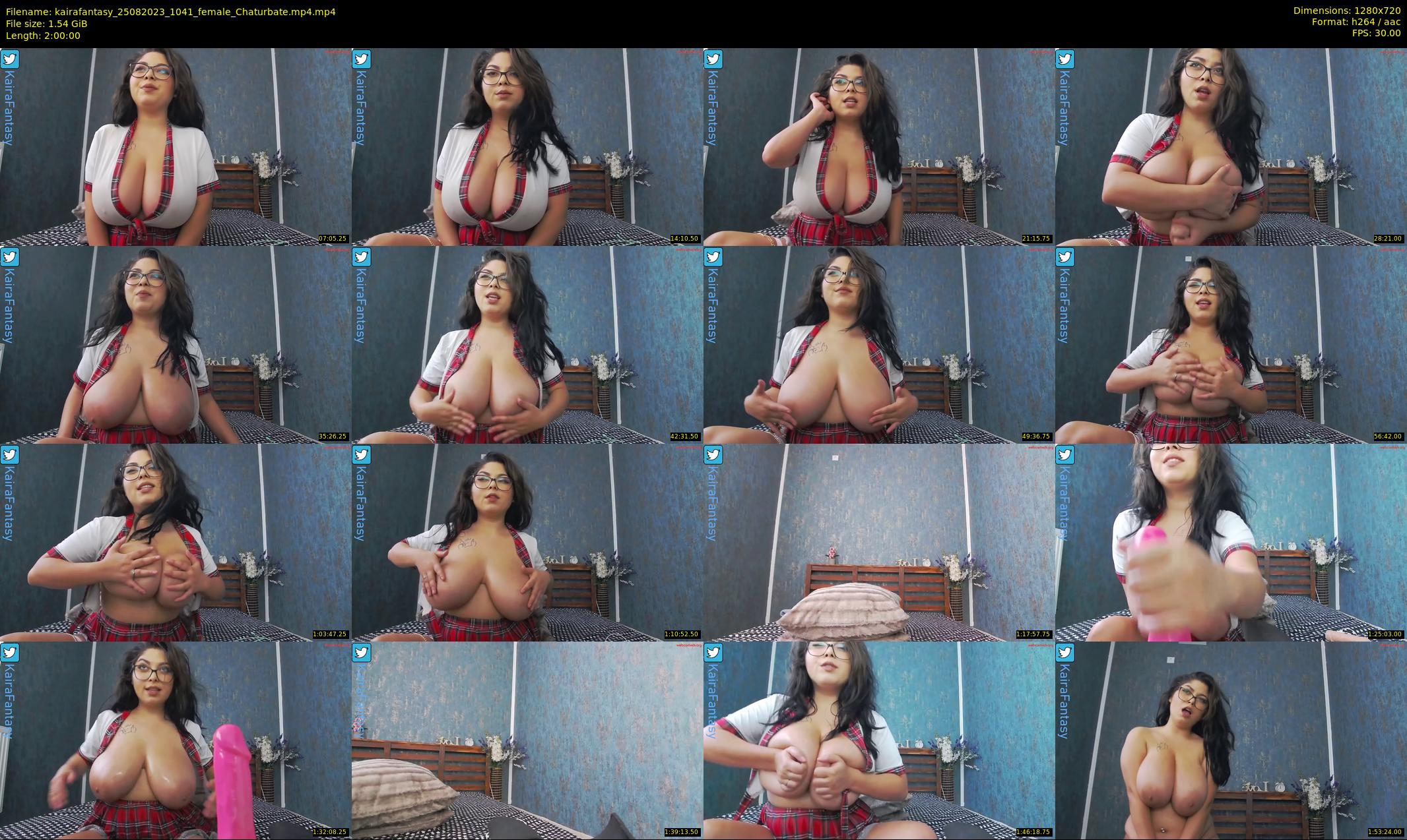 kairafantasy — 120 minute Chaturbate female cam show recording, 720p, Aug 25, 2023