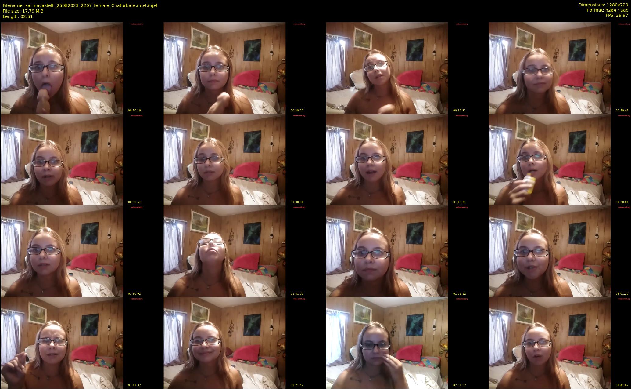 karmacastelli — 3 minute Chaturbate female cam show recording, 720p, Aug 25, 2023