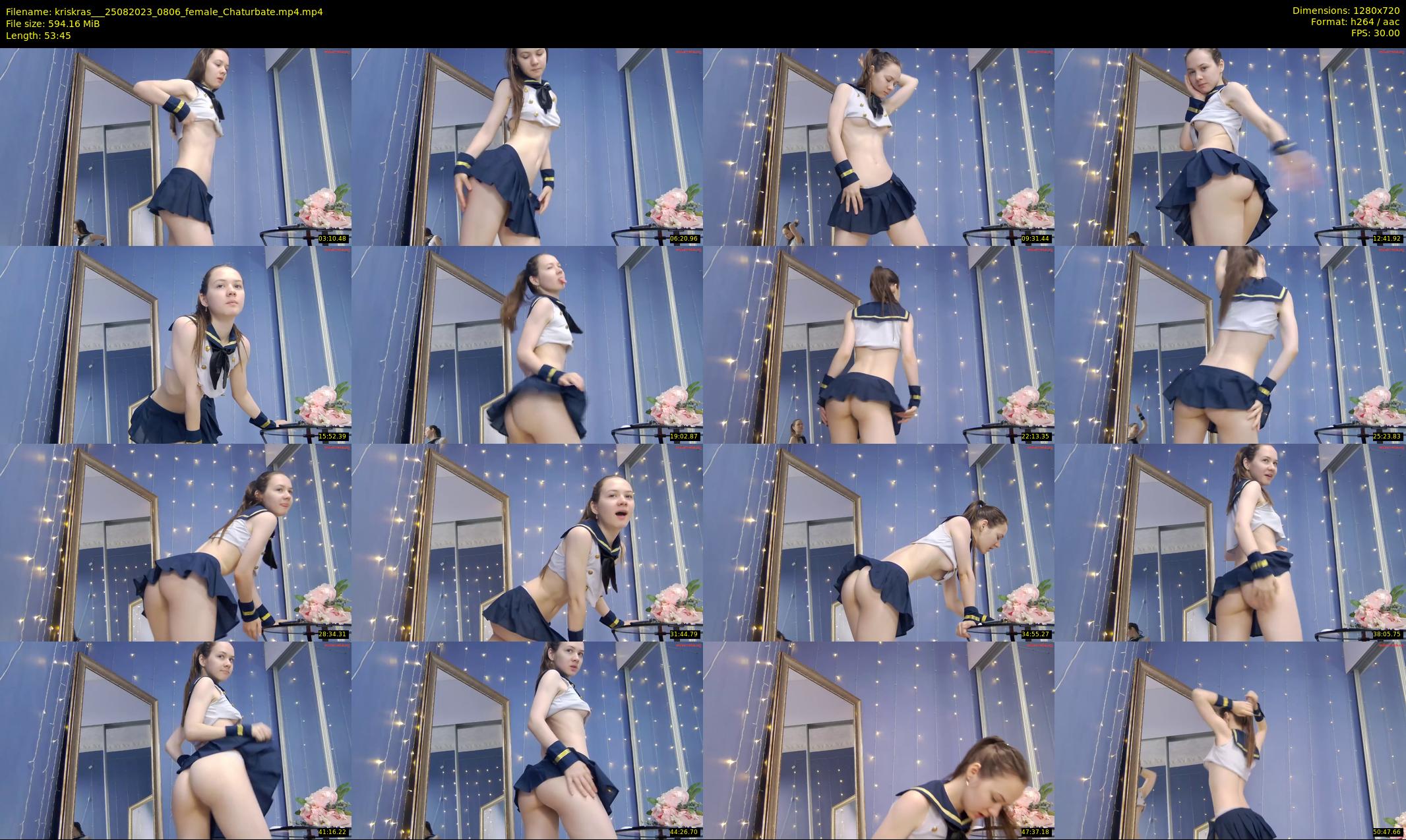 kriskras__ — 54 minute Chaturbate female cam show recording, 720p, Aug 25, 2023