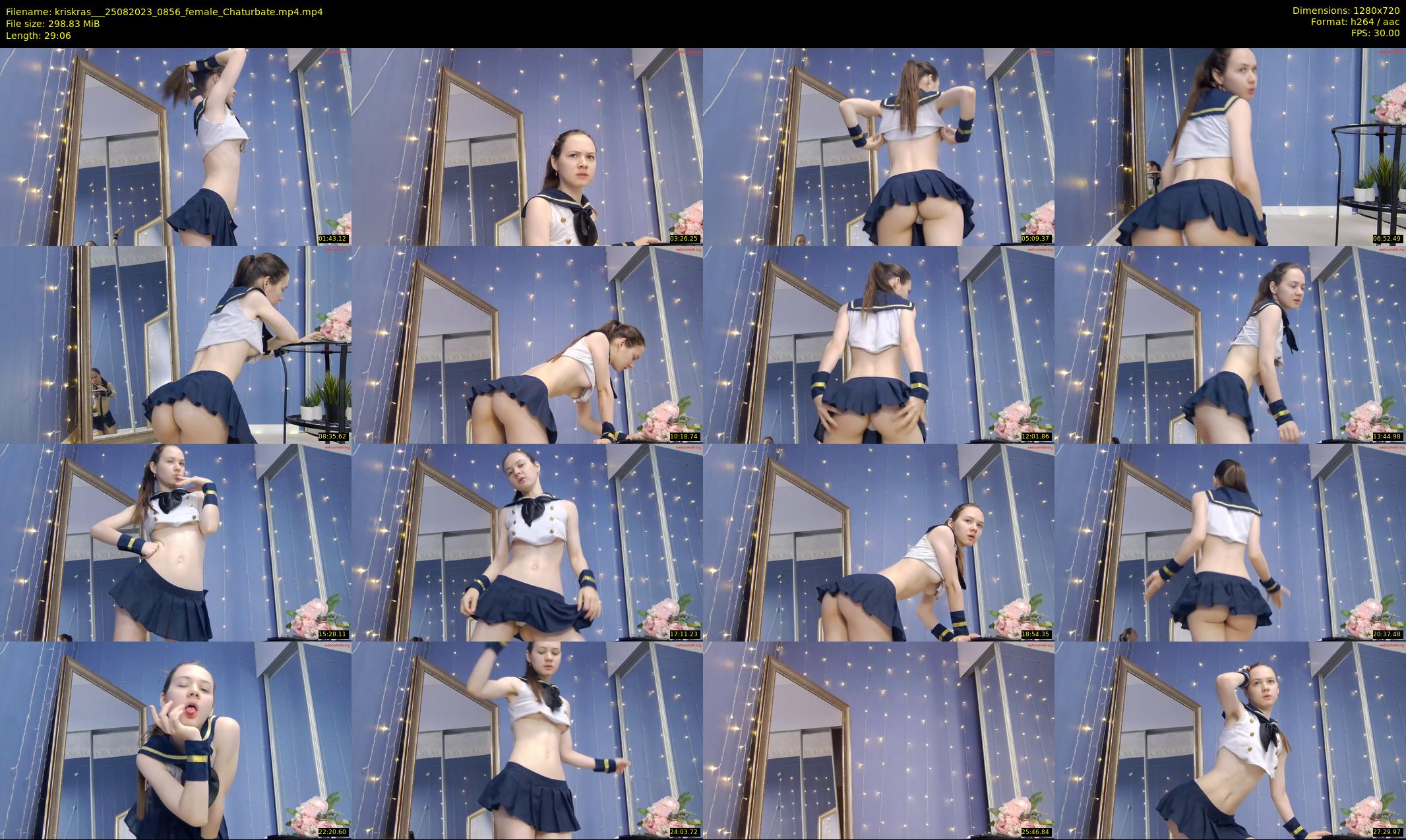 kriskras__ — 30 minute Chaturbate female cam show recording, 720p, Aug 25, 2023