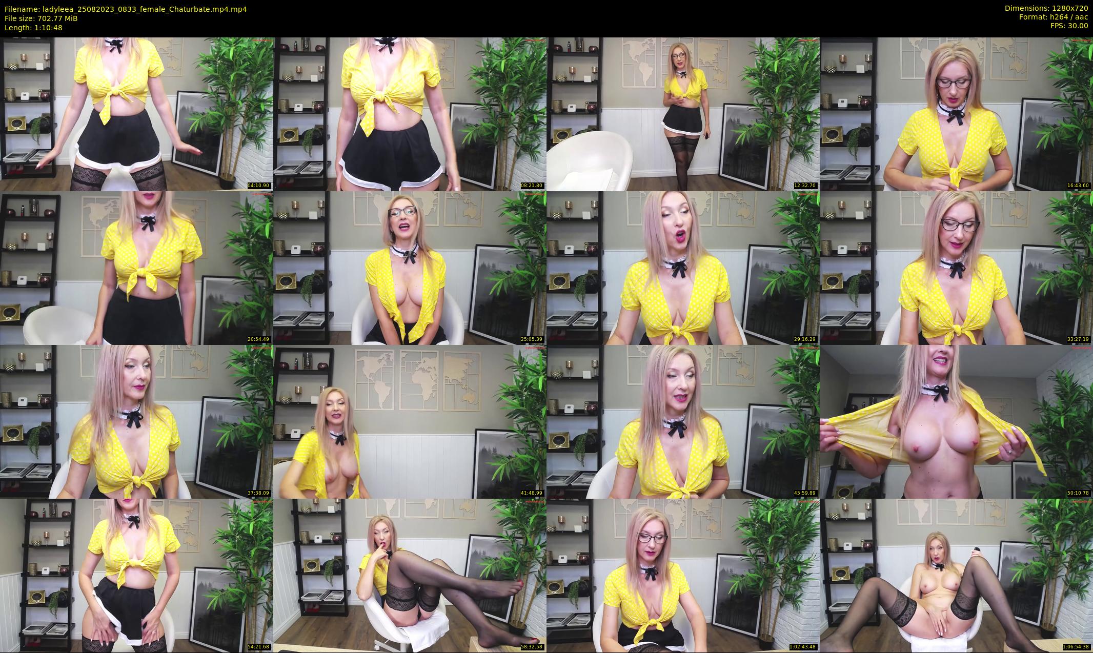 ladyleea — 71 minute Chaturbate female cam show recording, 720p, Aug 25, 2023