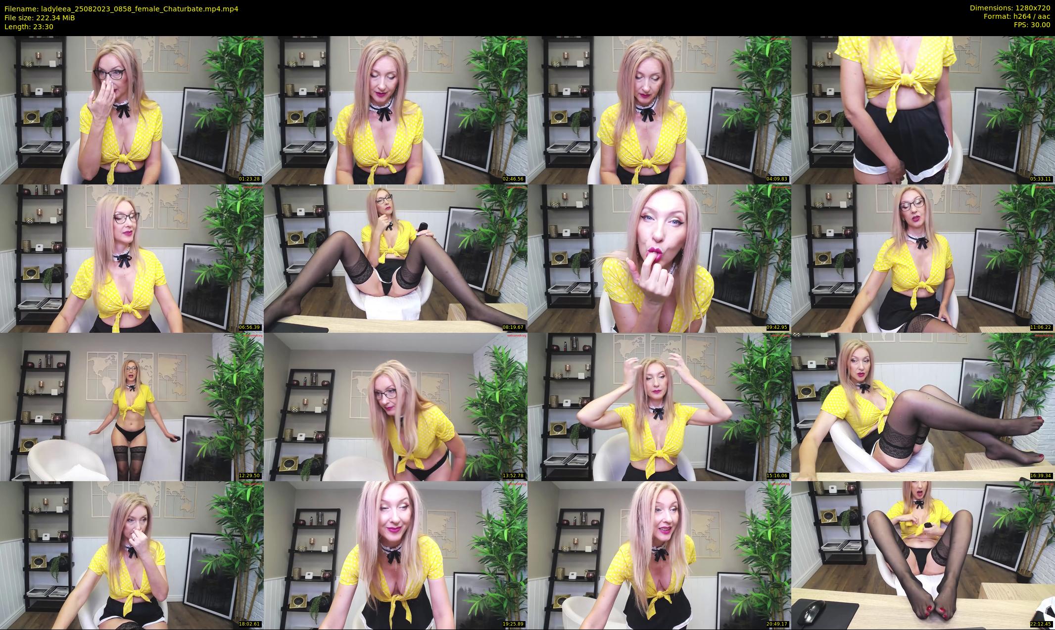 ladyleea — 24 minute Chaturbate female cam show recording, 720p, Aug 25, 2023