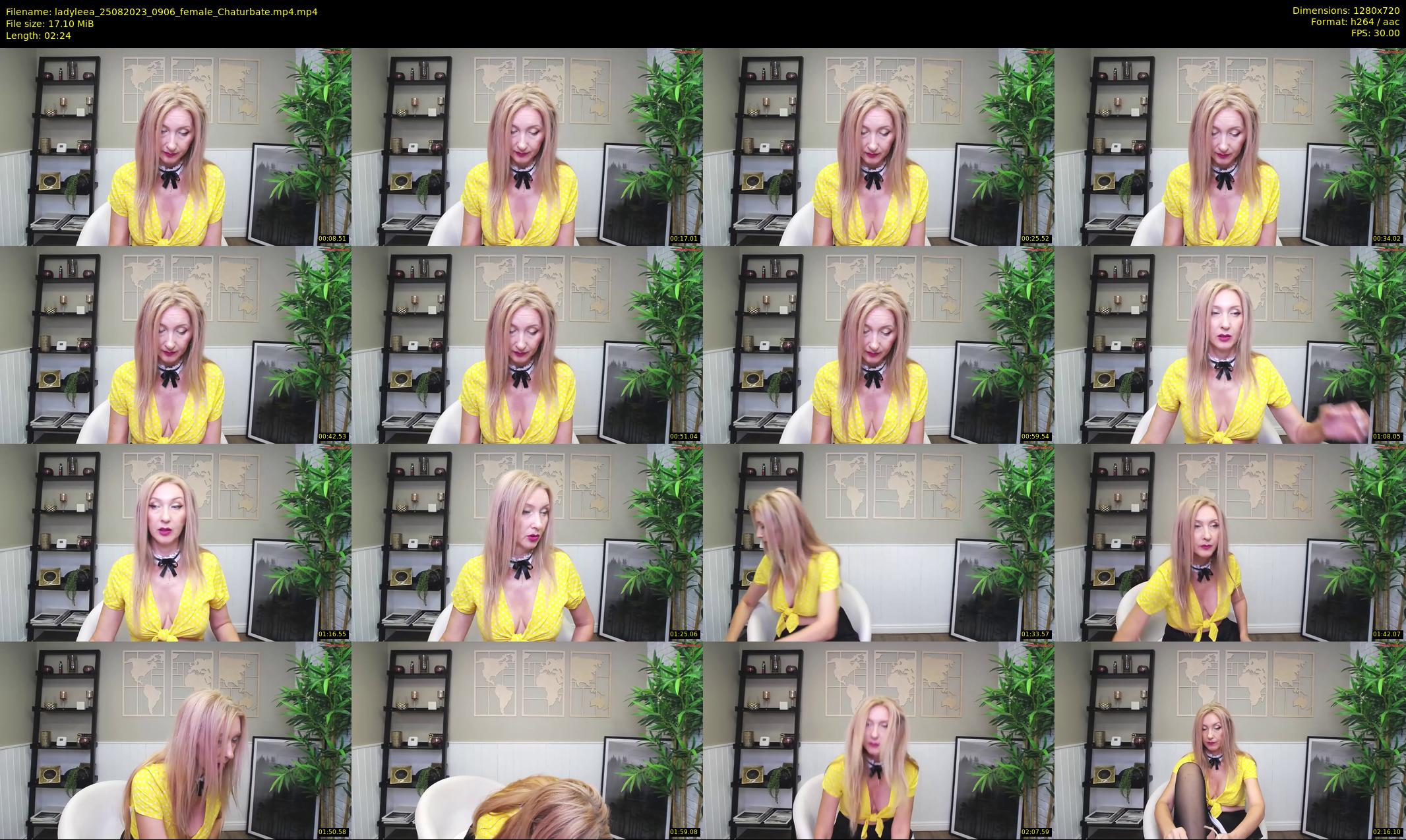 ladyleea — 3 minute Chaturbate female cam show recording, 720p, Aug 25, 2023