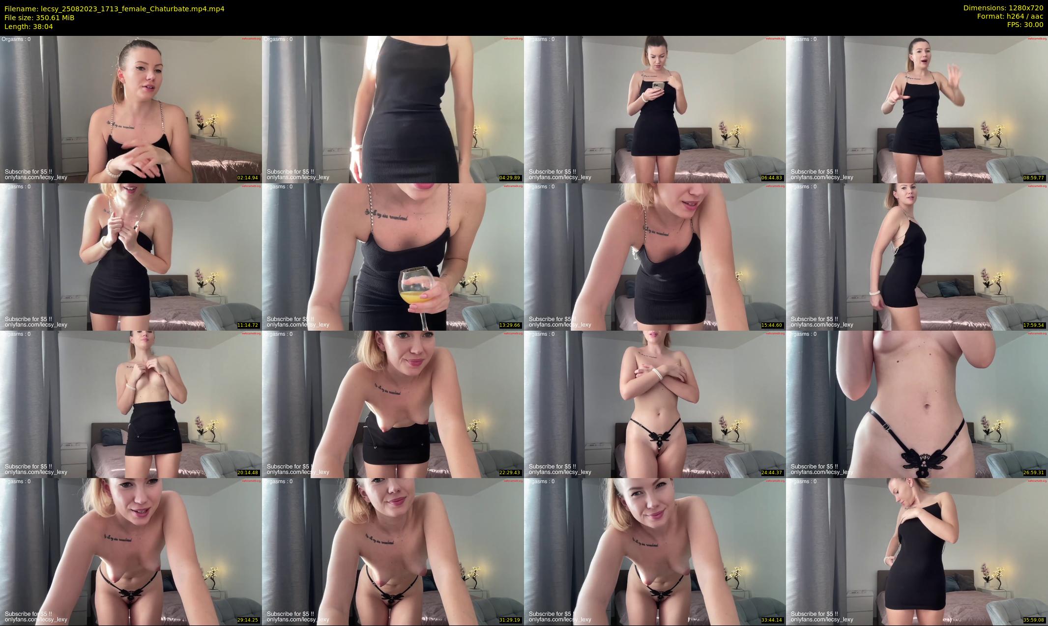 lecsy — 39 minute Chaturbate female cam show recording, 720p, Aug 25, 2023